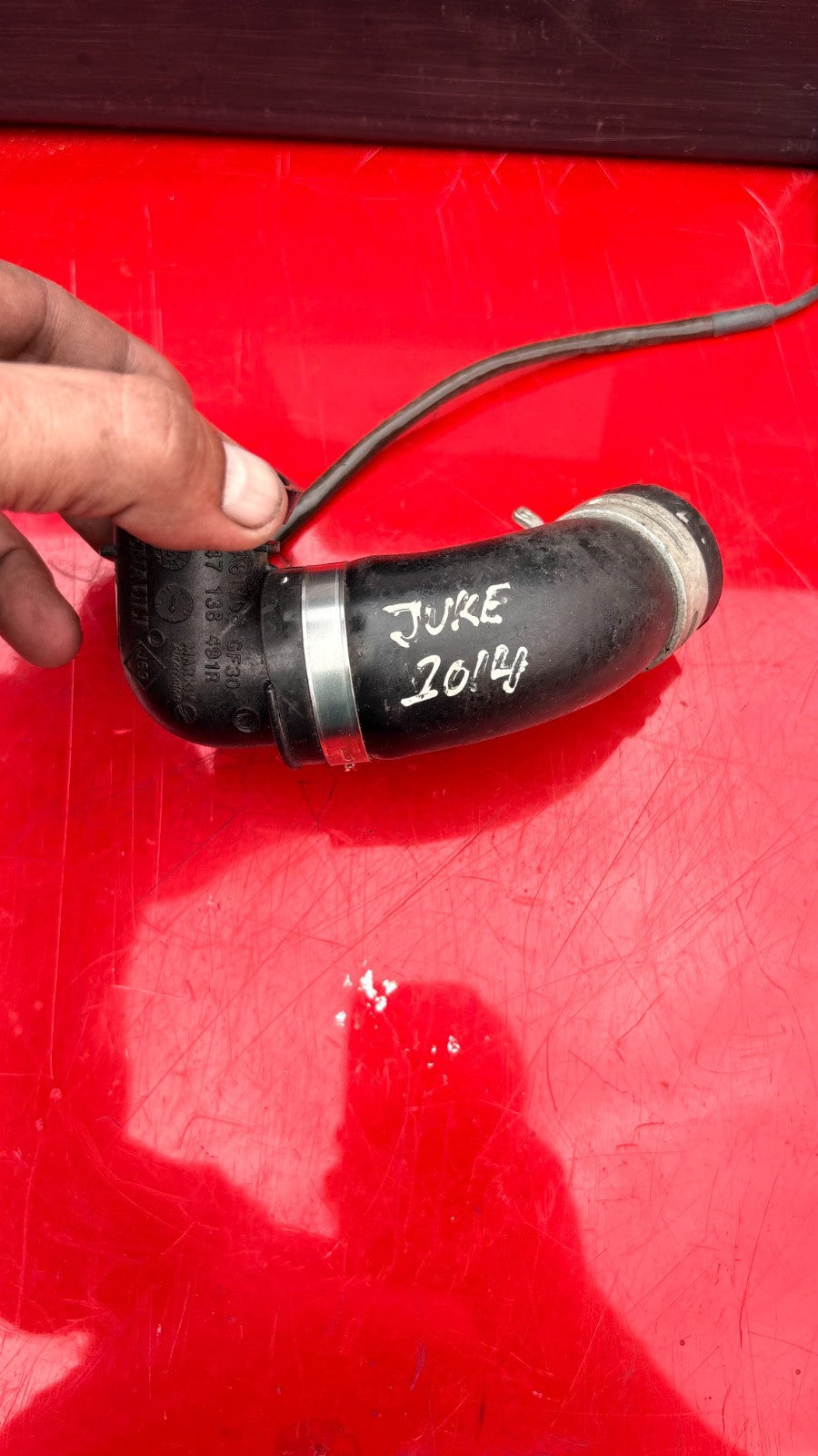 NISSAN JUKE 2014 INTERCOOLER PIPE HOSE 147138491R