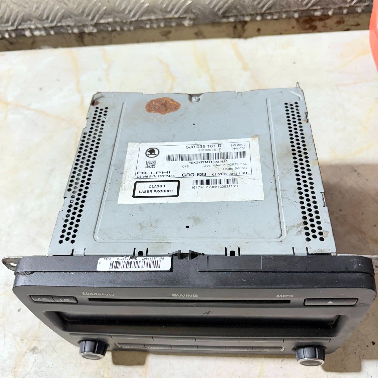 2010-2014 Skoda Fabia 5J CD PLAYER 5J0 035 161 D MEDIA PLAYER 5J0 035 161 D