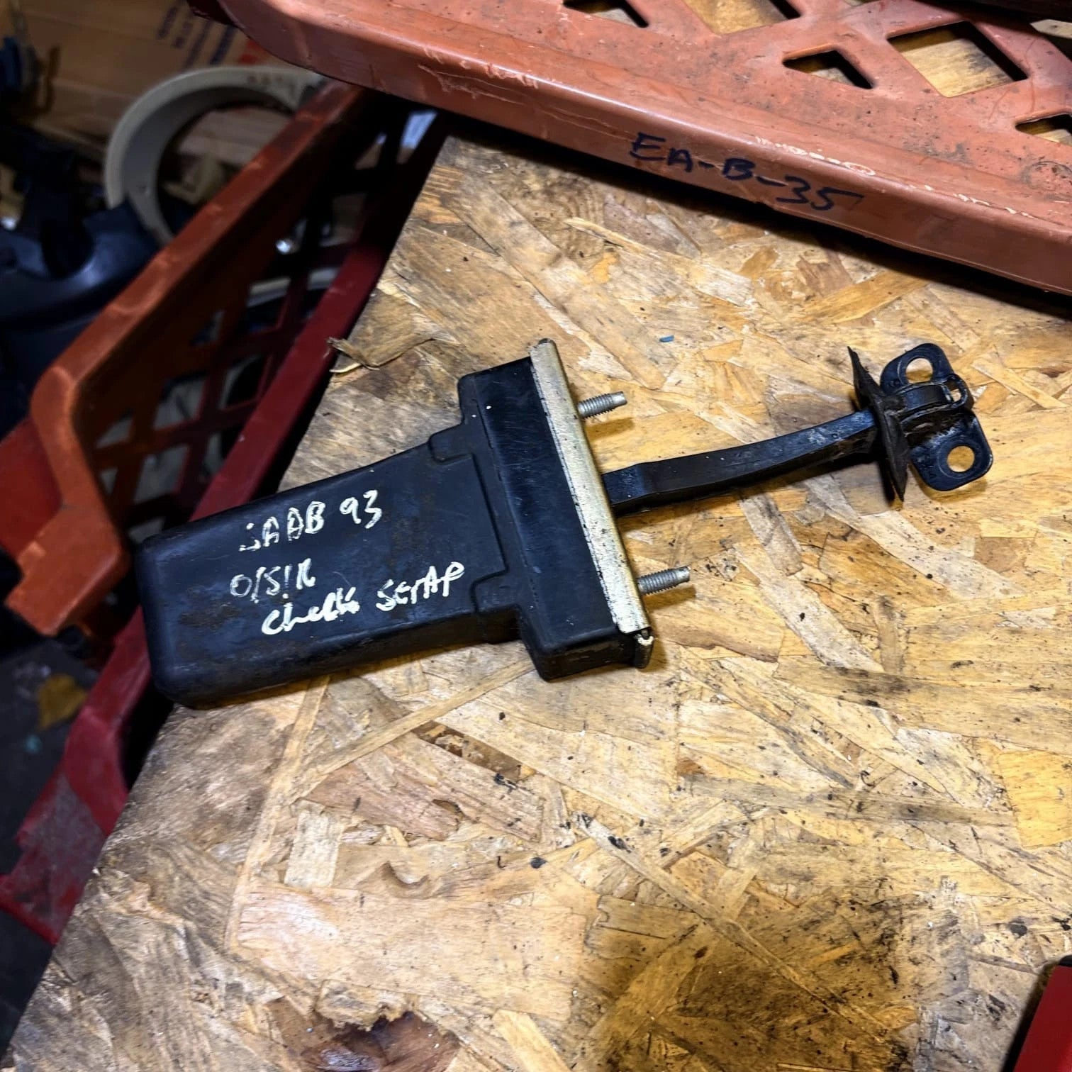 Saab 9-3 Driver Rear Door Bracket, 12796232 OSR