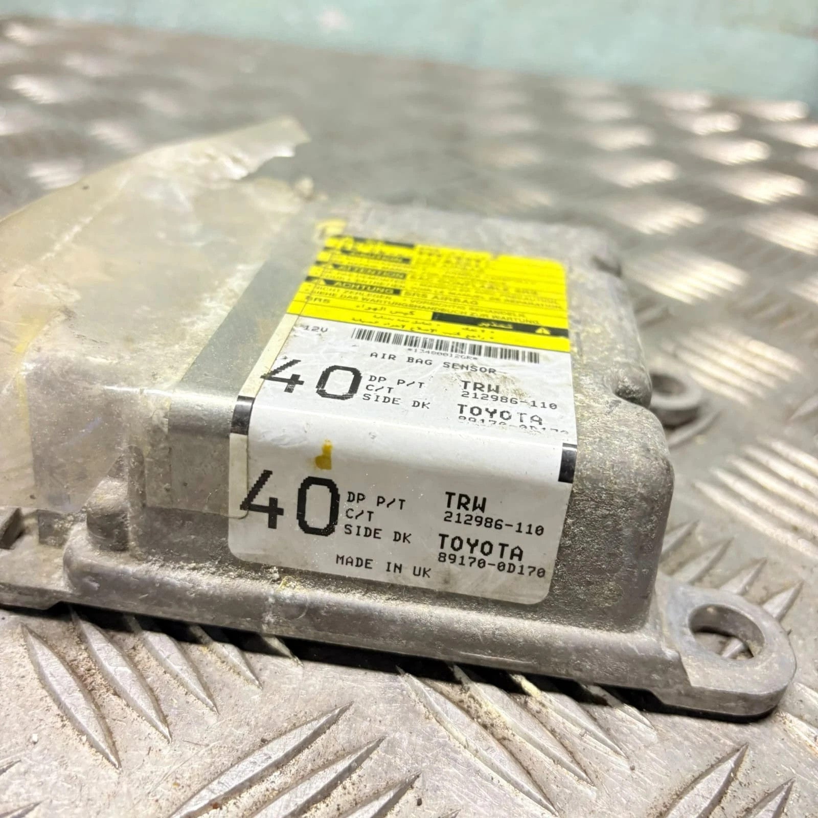 TOYOTA YARIS MK2 SAFETY BAG CONTROL UNIT 89170-0D170 2008