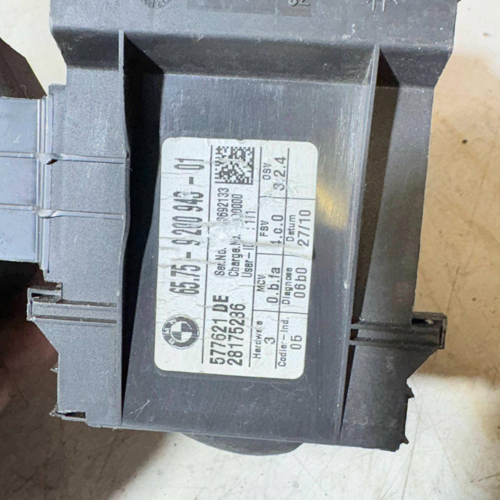 BMW 1 SERIES ULTRA SONIC MODULE ALARM SYSTEM 9200943