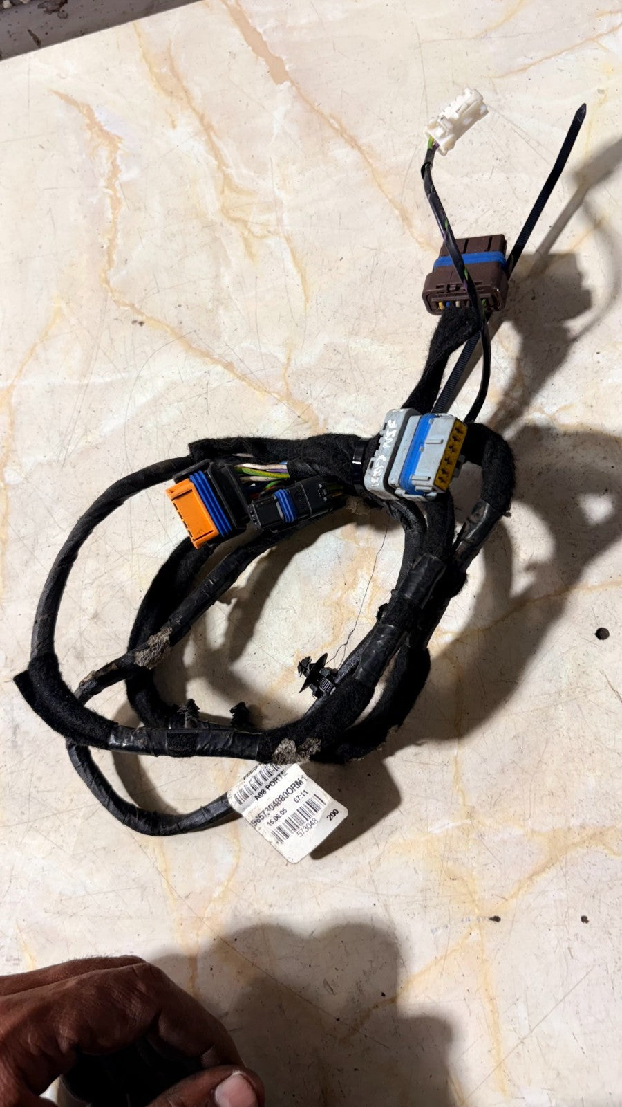 PEUGEOT 1007 FRONT PASSENGER LEFT SIDE DOOR WIRING LOOM 9657304880 2005-2009