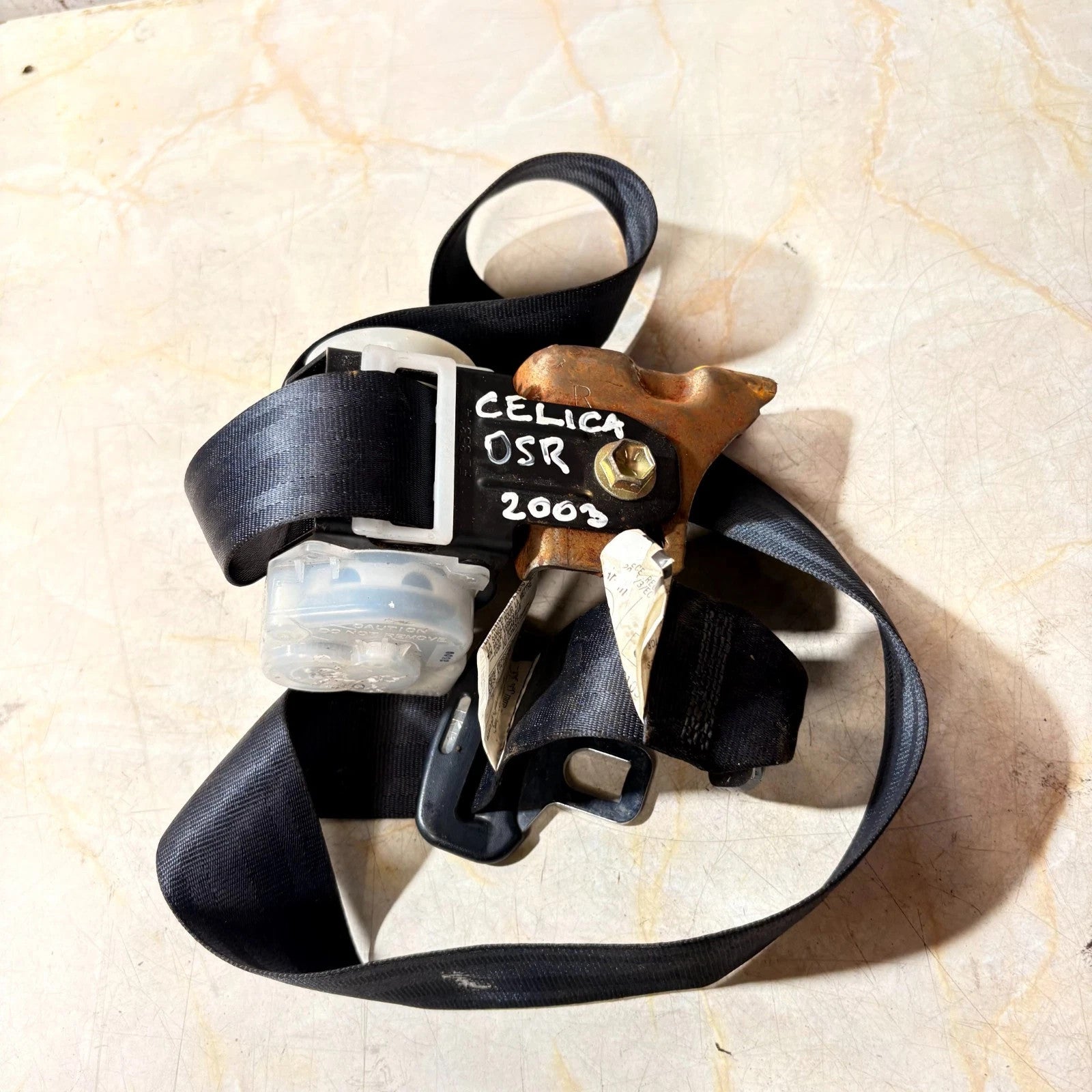 Toyota Celica Mk7 T230 Rear Right Seatbelt Retractor OSR 1999-2006 3 Door