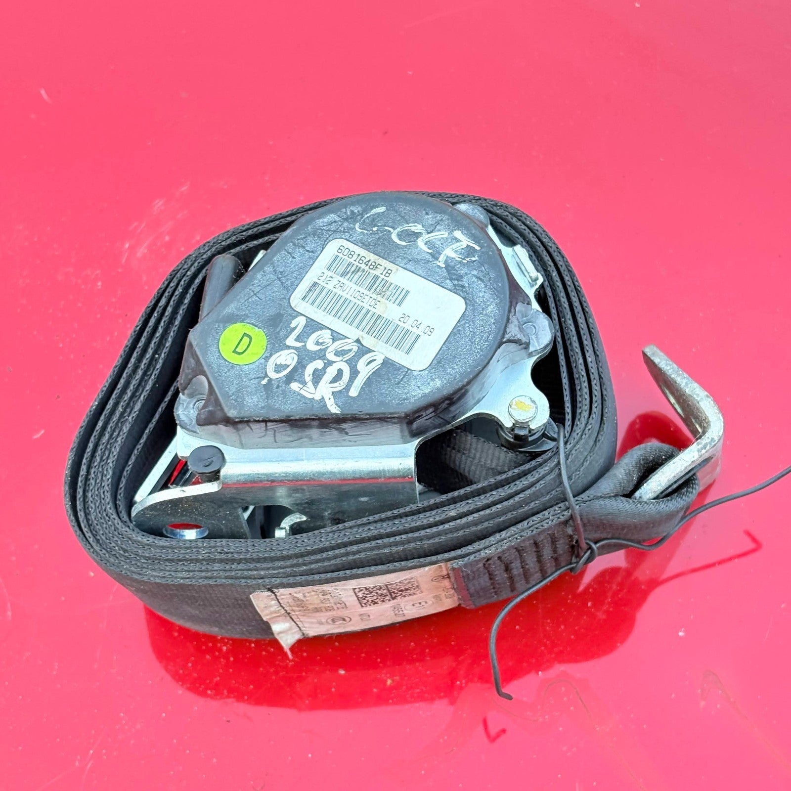 VW Golf Mk5 3 Door Rear Right Seat Belt Retractor Offside 2004-2009 1K3 857 806