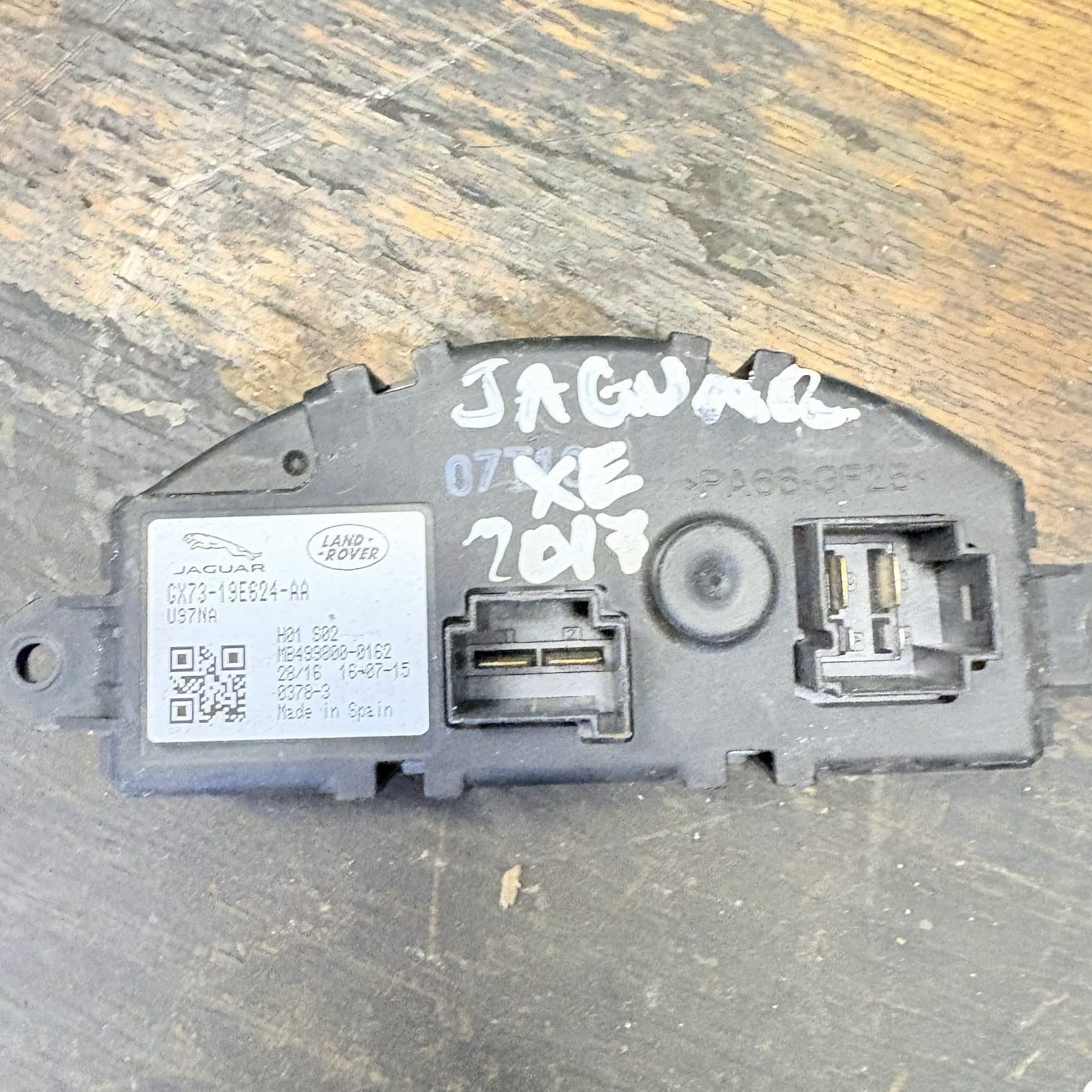JAGUAR XF X260 2.0 DIESEL HEATER BLOWER FAN MOTOR RESISTOR 2017 GX73-19E624-AA