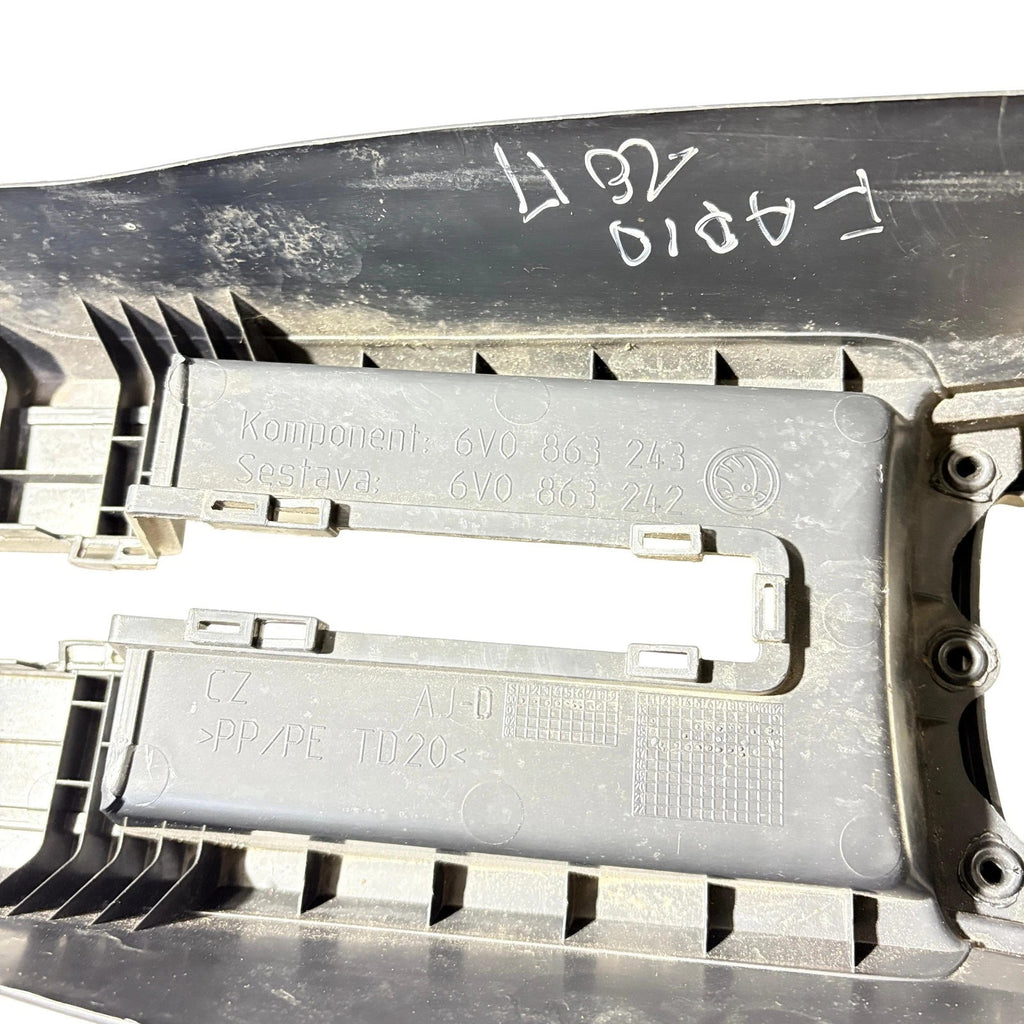 6V0863243 Skoda Fabia Mk3 NJ 2015-2019 Lower Centre Console Cup Holder Trim