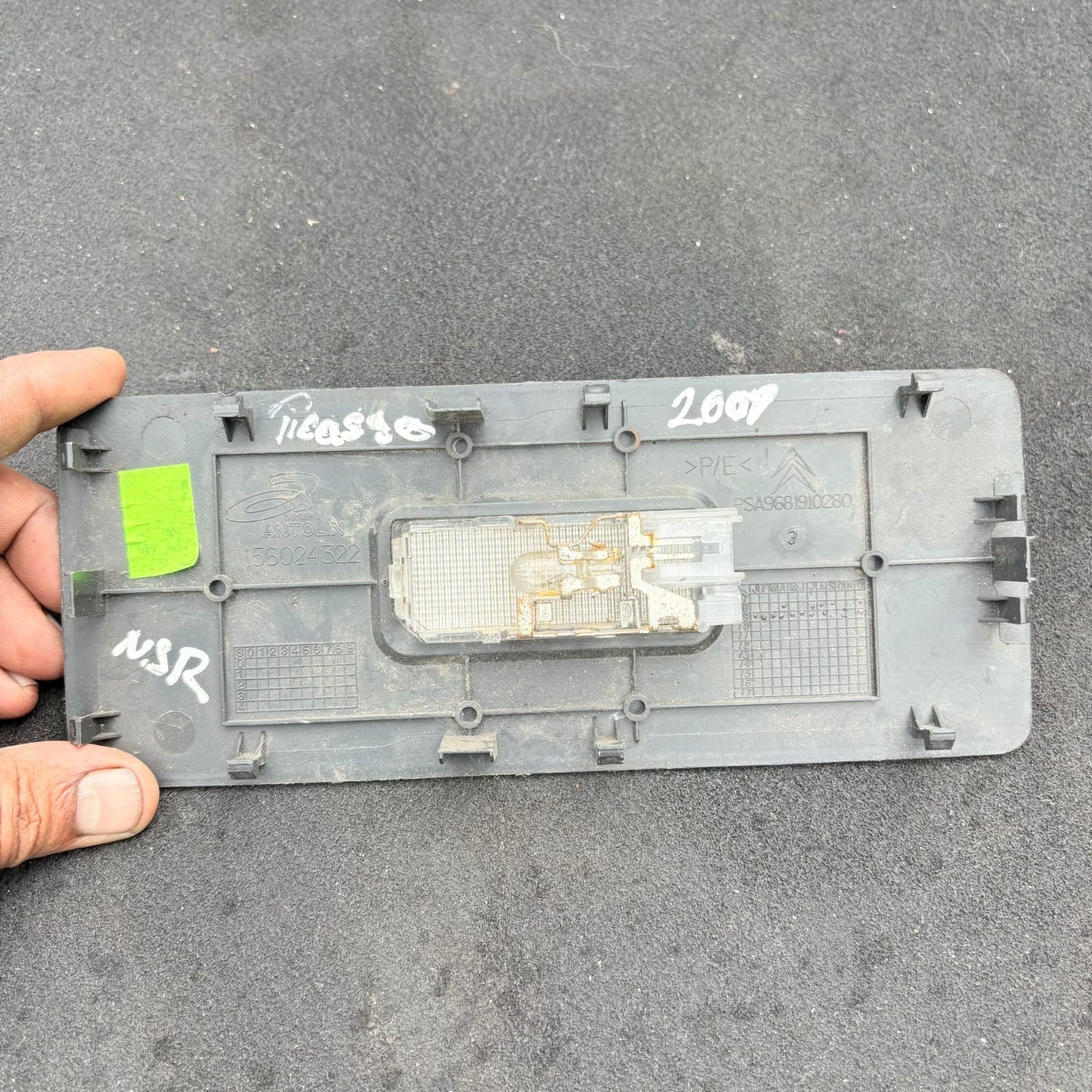 Citroen C3 Picasso SH 2008-2017 Interior Roof Reading Light Lamp 9681910280