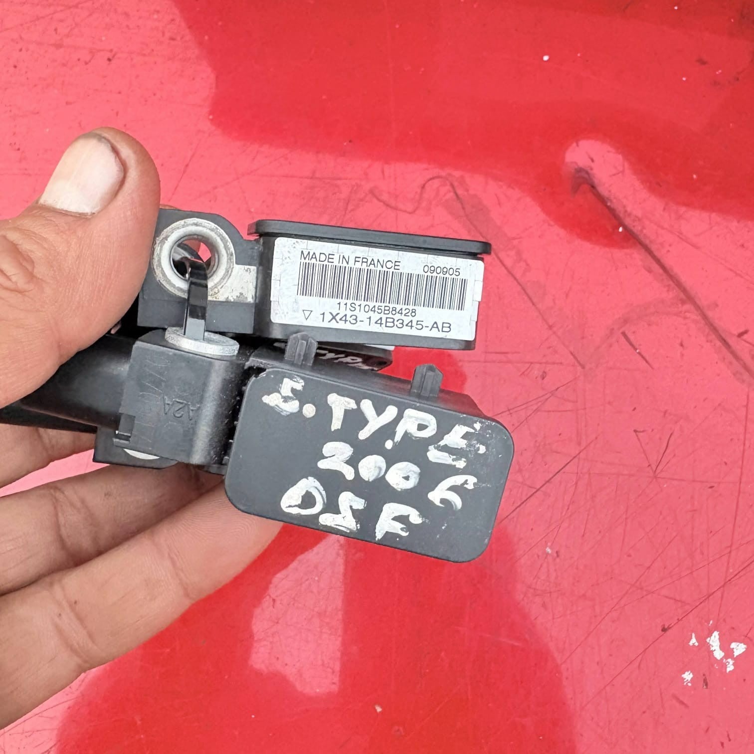 JAGUAR X TYPE X409 01-10 CRASH SENSOR 1X4314B345AB 2006 Seat 4