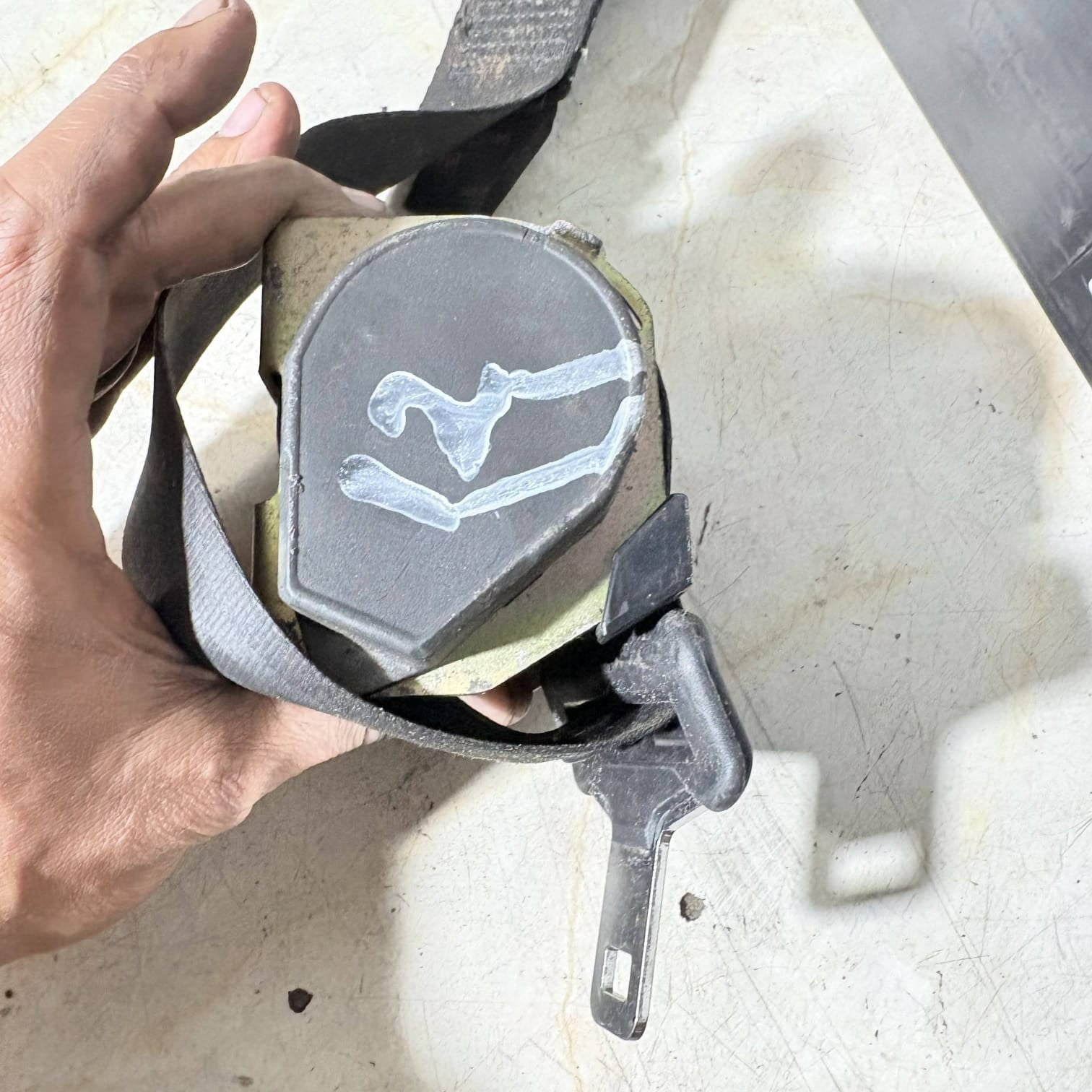 PEUGEOT 307 2001-2008 O/S/R DRIVER REAR RIGHT SEAT BELT 804889-AA
