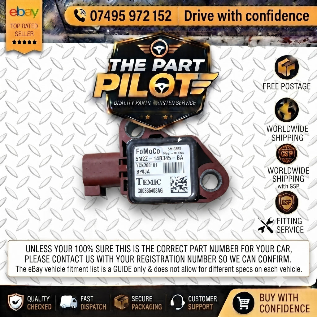 Land Rover Discovery 3 L319 2005-2009 Rear LH Airbag Crash Sensor 5H2Z14B345BA