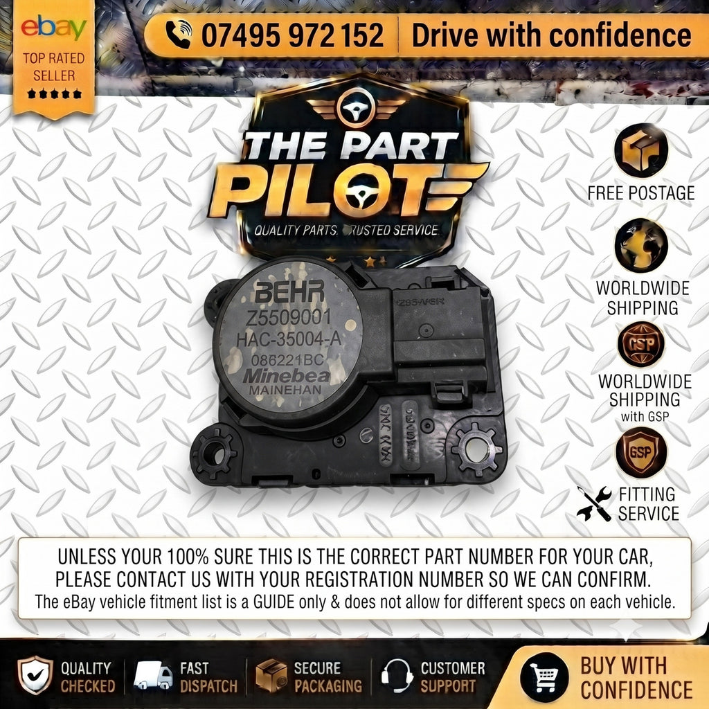 Citroen C4 Cactus / Berlingo 1.6 HDi Heater Flap Motor Vent Actuator Z5509001
