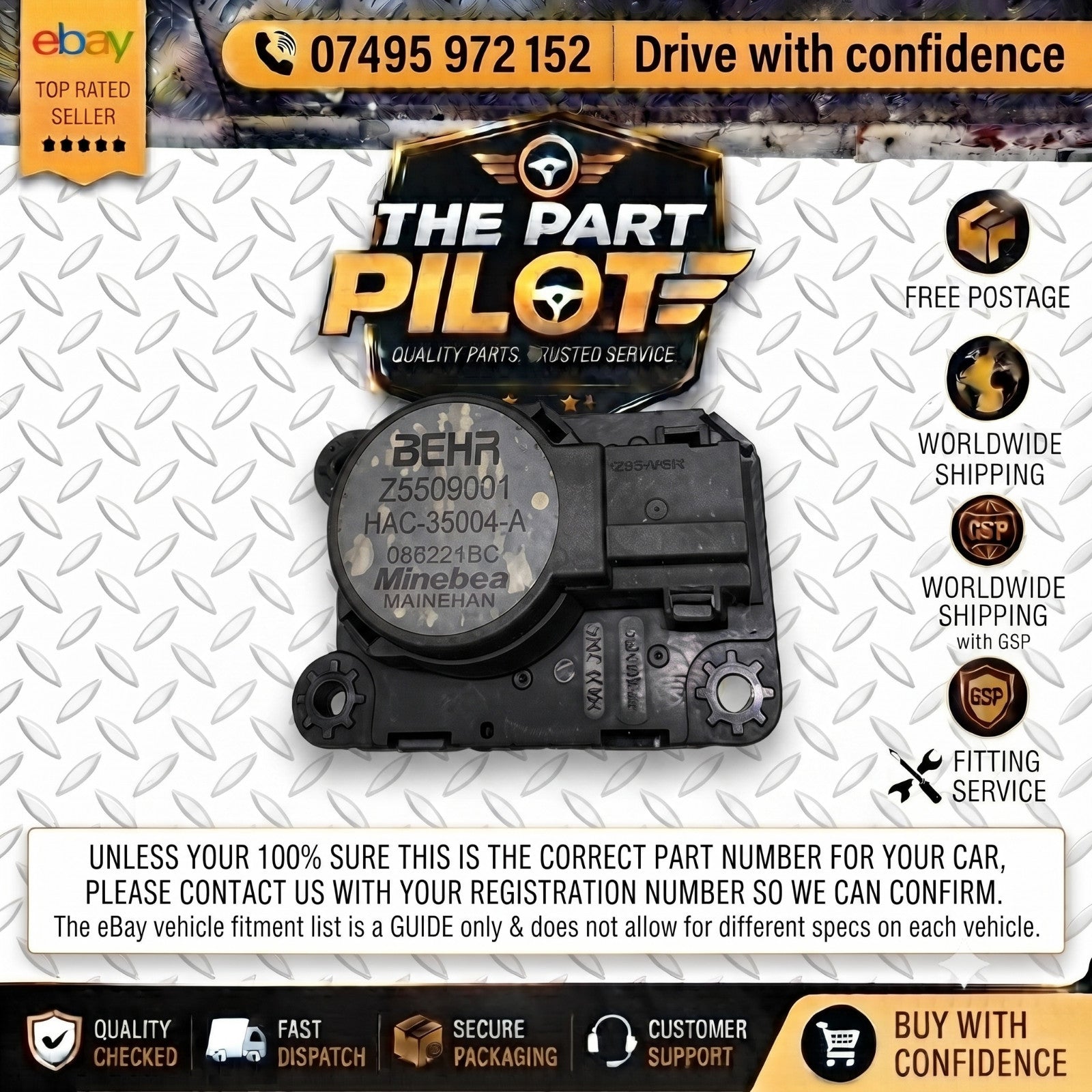 Citroen C4 Cactus / Berlingo 1.6 HDi Heater Flap Motor Vent Actuator Z5509001