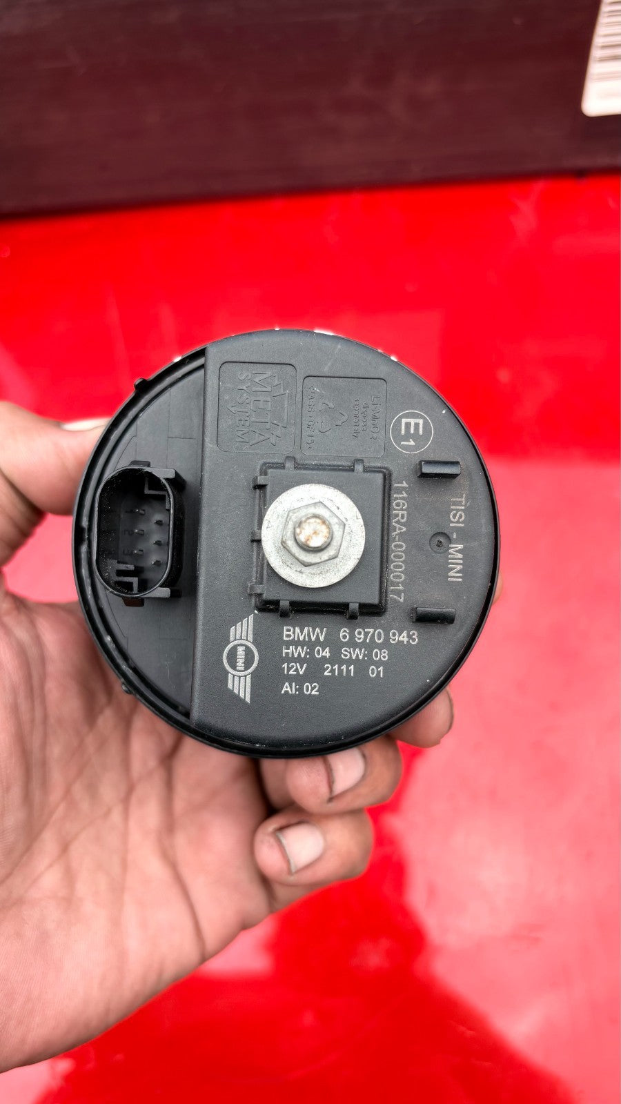 MINI COOPER 2011 ANTI THEFT ALARM SIREN 6970943 6 970 943