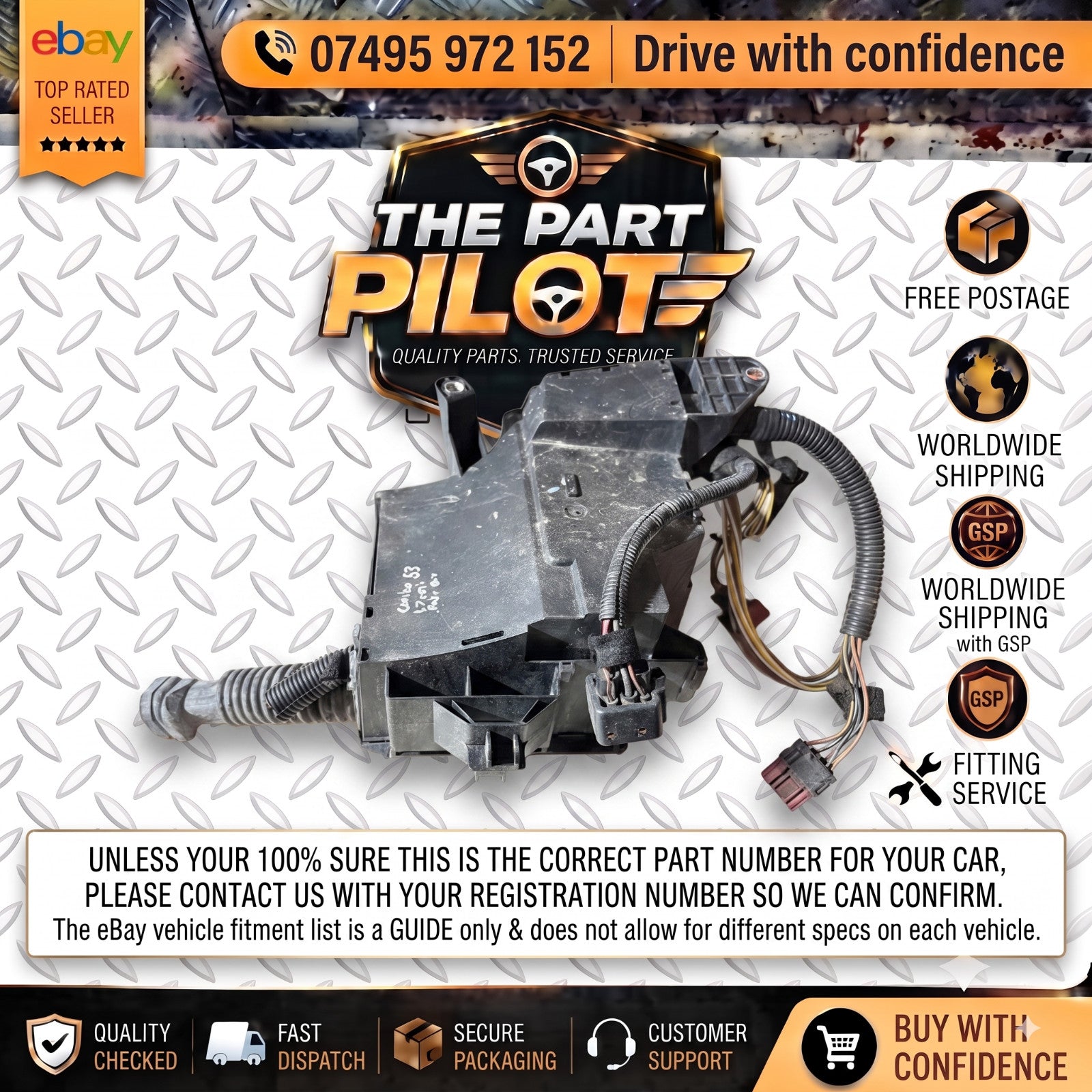 Vauxhall Combo C Mk2 1.7 CDTI Z17DTH Engine Bay Fuse Relay Box Delphi Loom