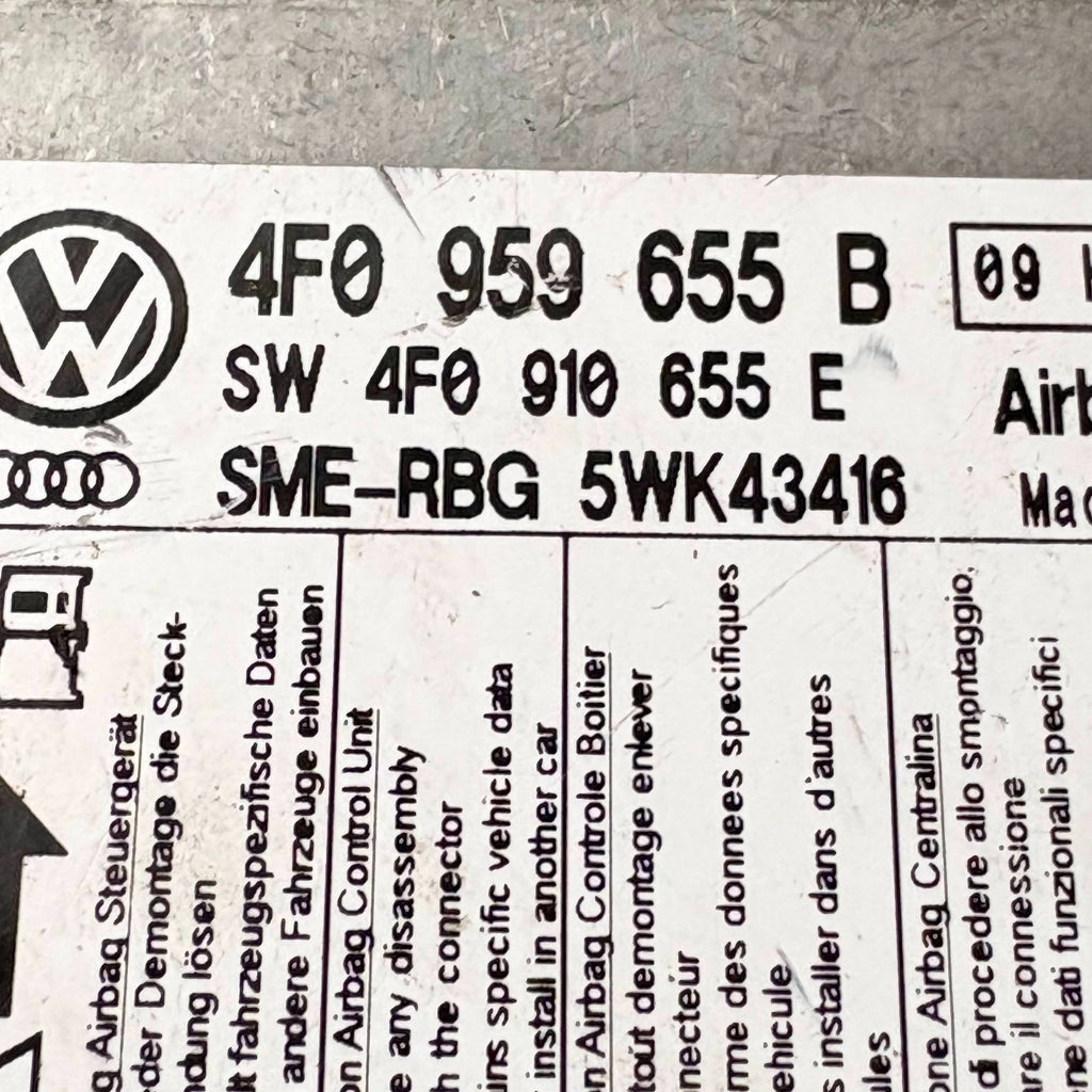 04-11 AUDI A6 C6 SALOON BAG ECU/MODULE 4F0 959 655 B/4F0959655B