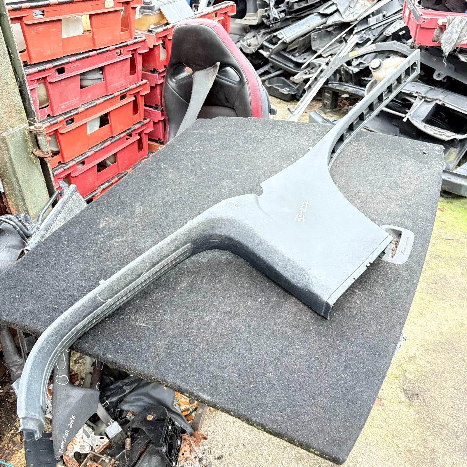 Porsche Cayenne 955 OS Right Lower Sill Trim B Pillar 7L0853370 2004