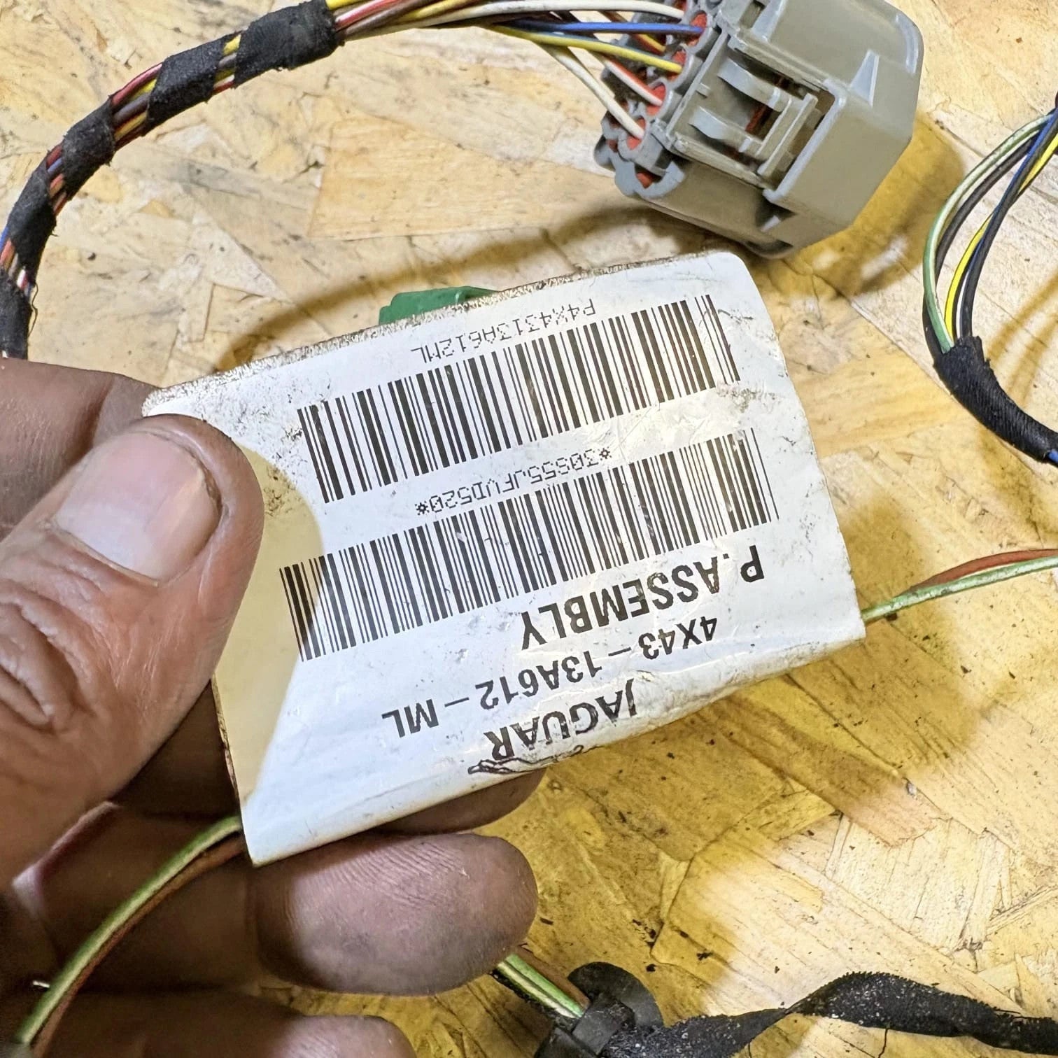 JAGUAR X-TYPE SPORT E4 4 DOHC 2007 PEDAL WIRING LOOM 4X43-13A612 55JFVD520 T-294
