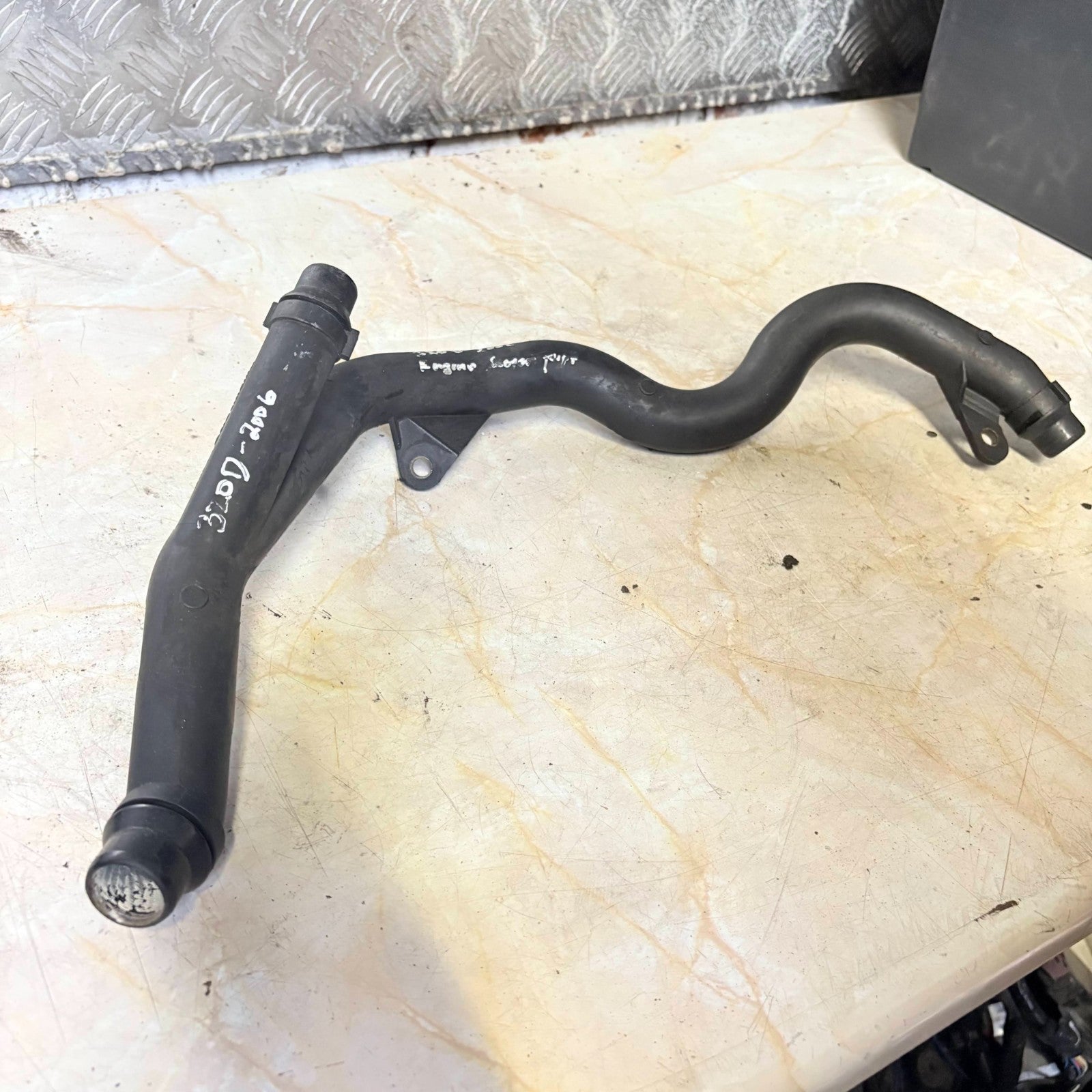 BMW E46 M47 110kw 320d 2006 Engine Cooling Fluid Hose Pipe