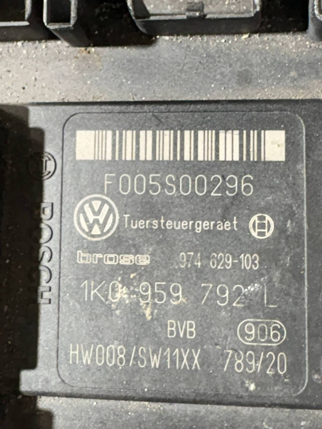 VOLKSWAGEN GOLF WINDOW MECHANISM FRONT LEFT NSF 0130822229 1K0959792L