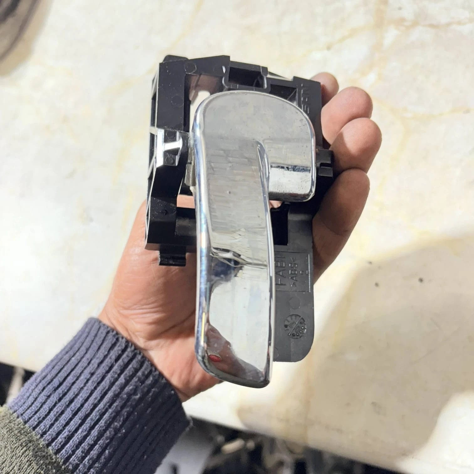 Nissan Qashqai J10 Rear Left Interior Door Handle Chrome 2010-2013 80671JD00E