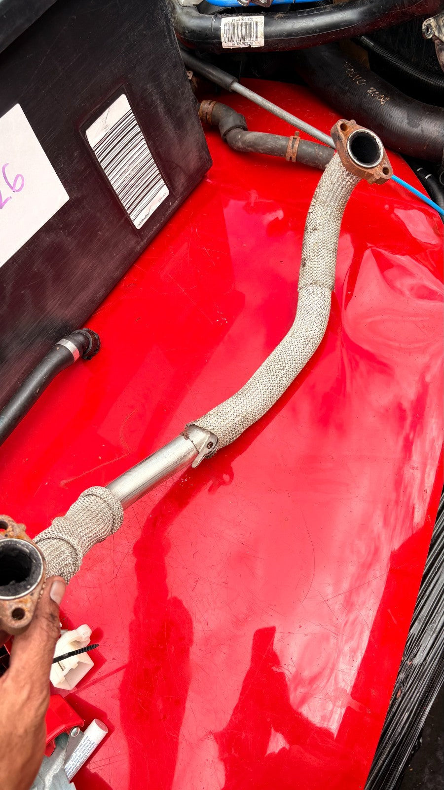 Land Rover Freelander 2 Egr Valve Cooler Pipe Hose 2007