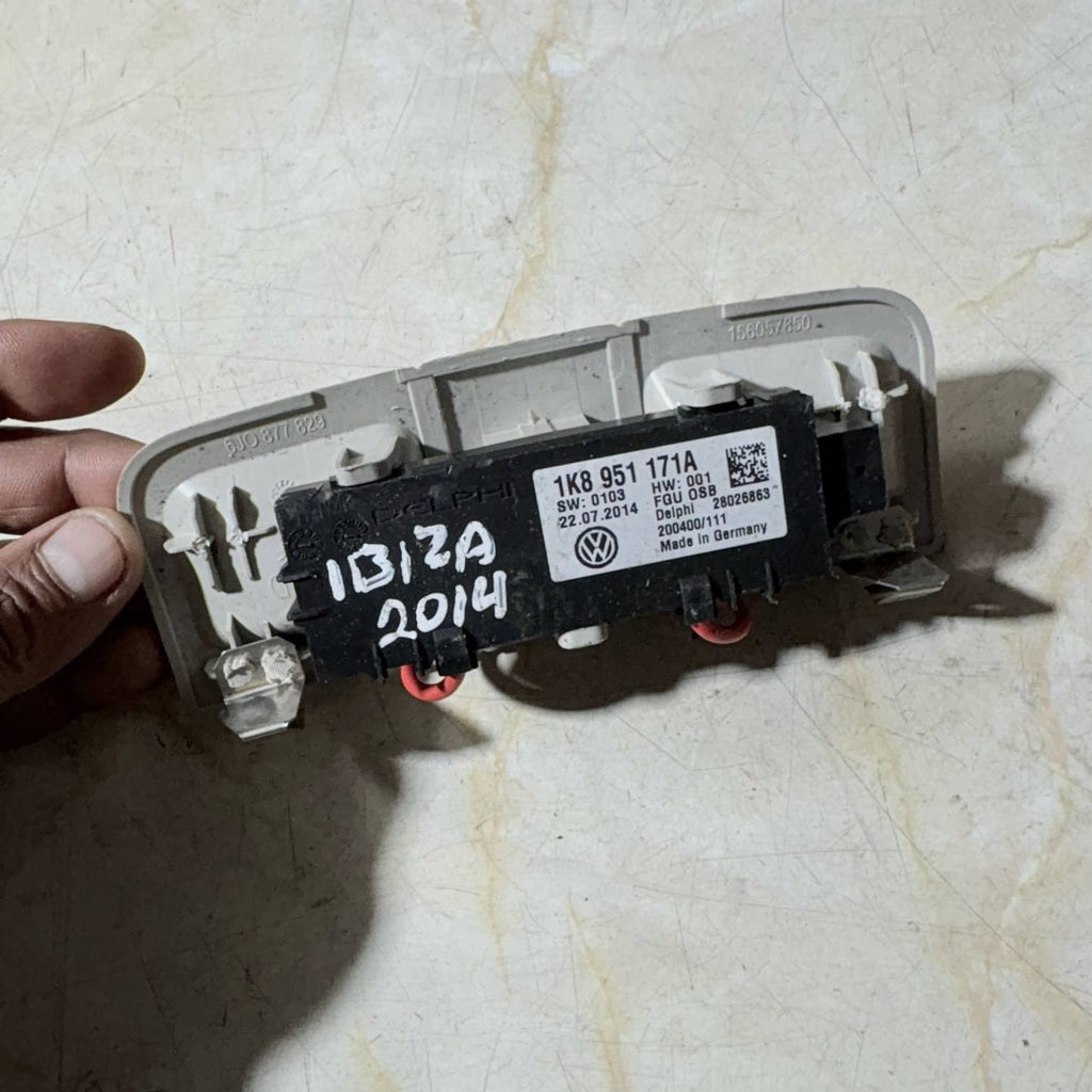 VW SEAT IBIZA MK4 ALARM SENSOR 1K8951171A ROOF INTERIOR 2004