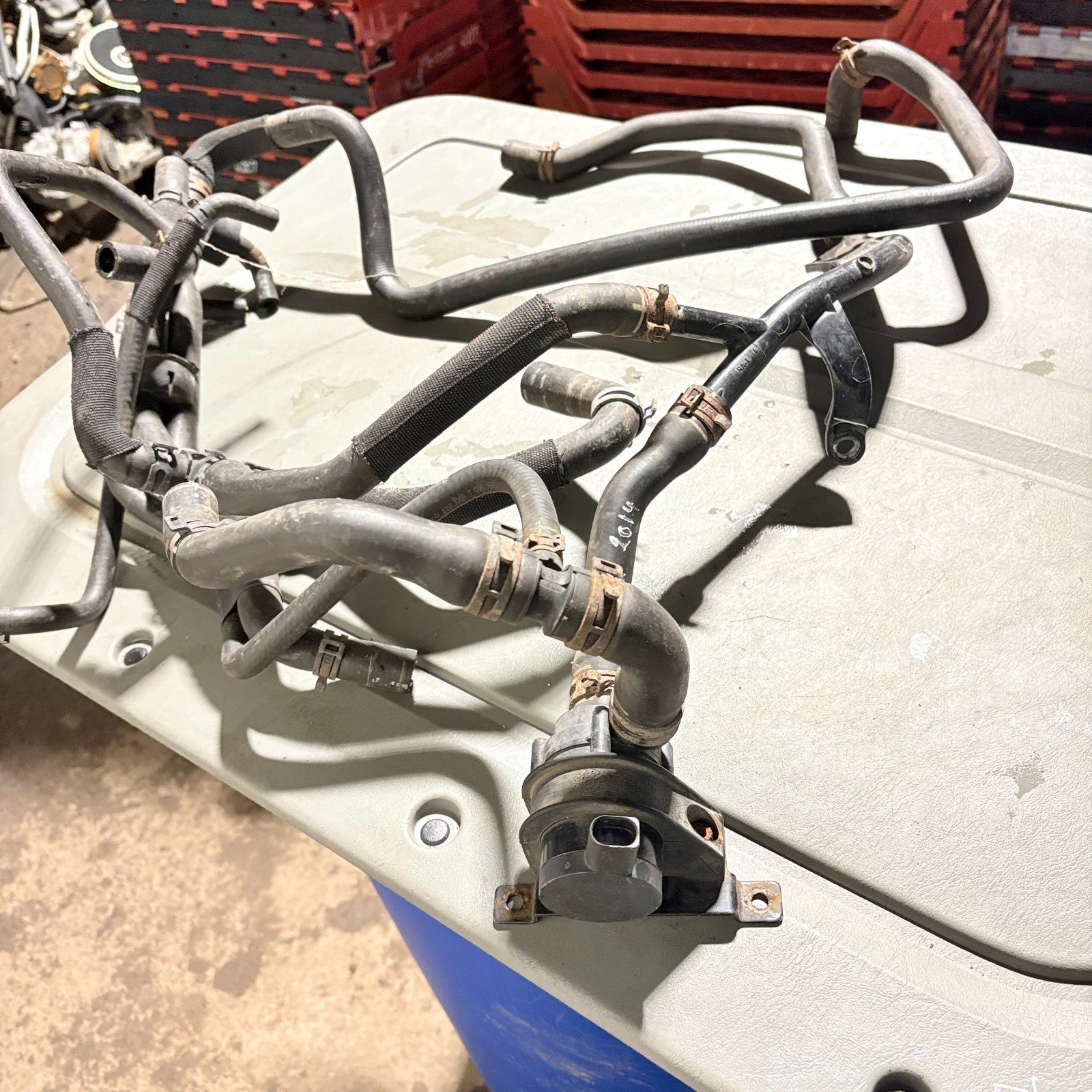 Skoda Roomster 5J 2014 Engine Coolant Thermostat Housing & Hose Pipework