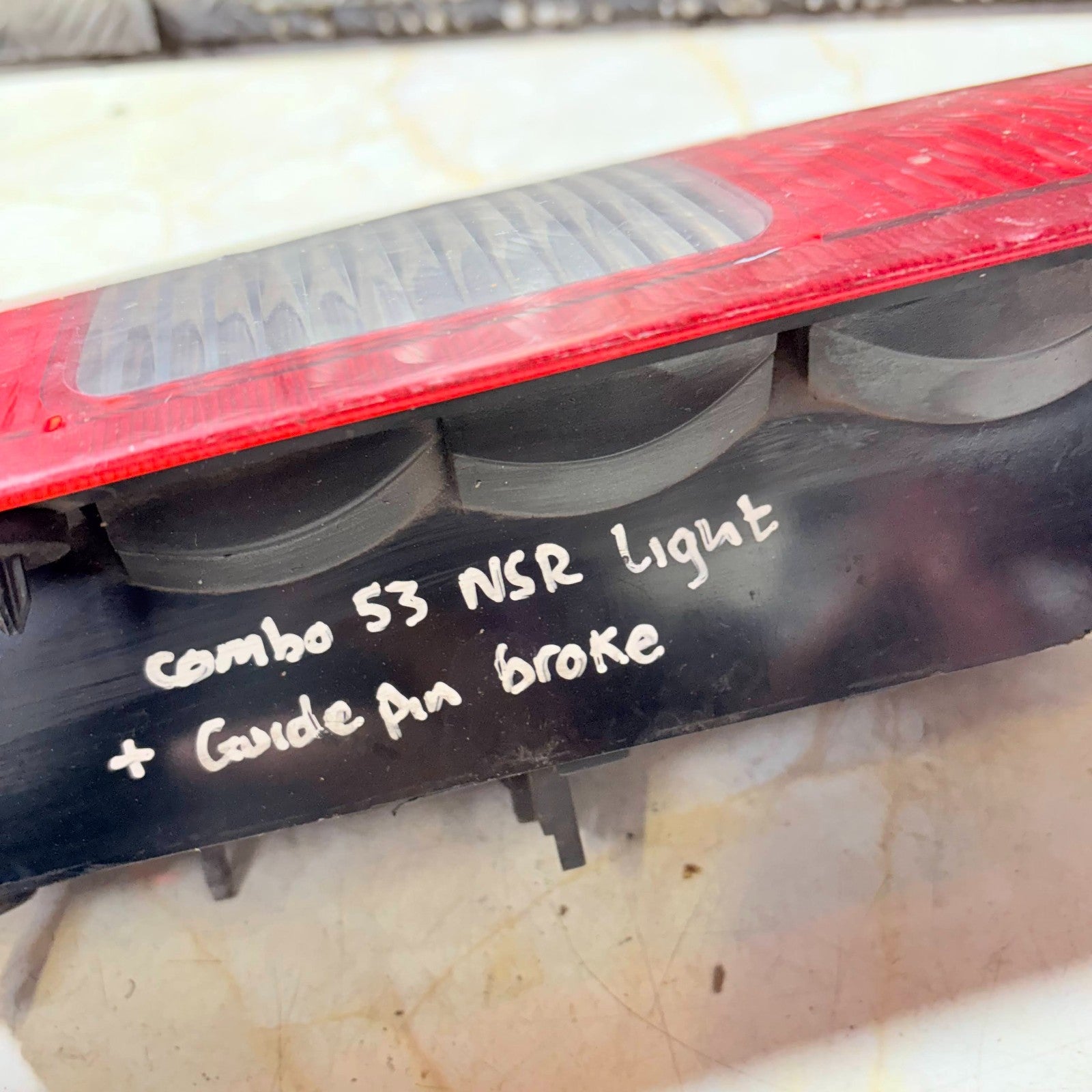 Vauxhall OPEL COMBO Rear Tail Light 18067680 Passenger Side Left