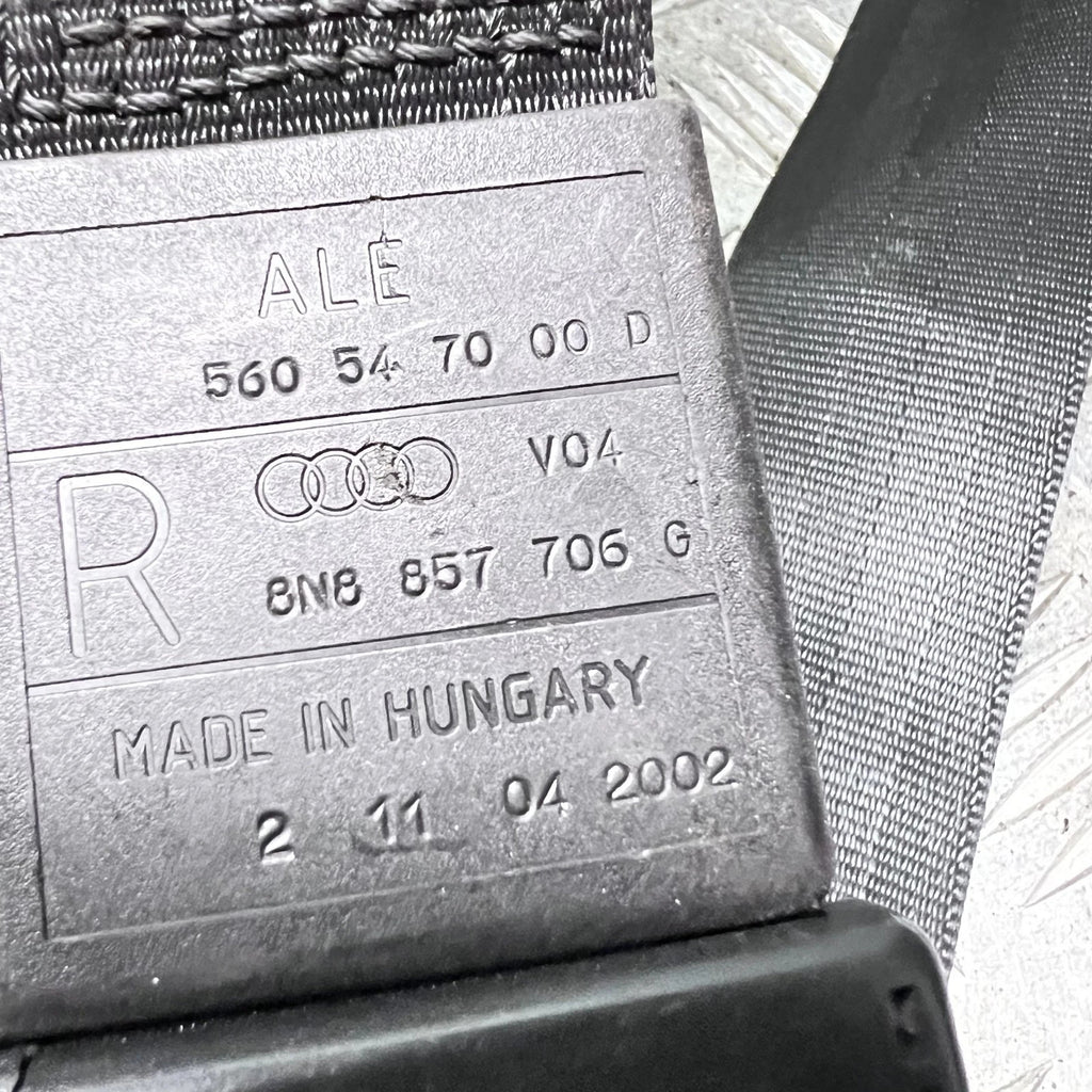 Audi TT Mk1 8N Coupe RHD Driver Front Seat Belt 1999-2006 8N8857706G
