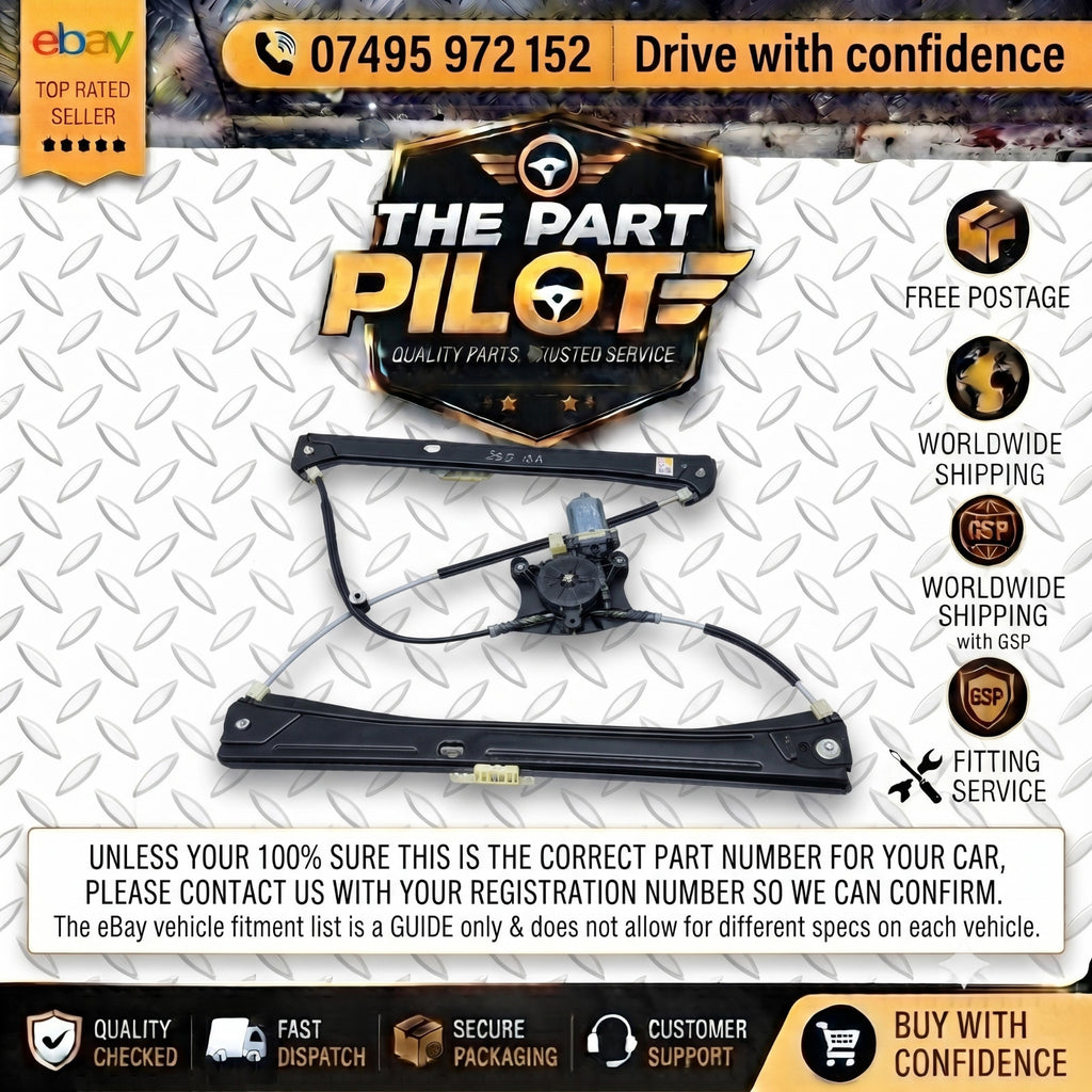 Volkswagen Tiguan Mk2 Right Front Window Regulator 5NA837462A 5 Door SUV 2016-20