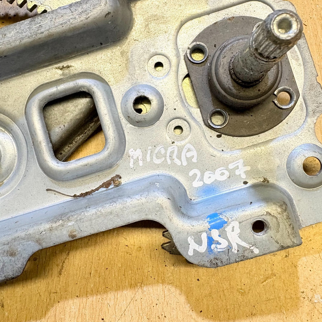 NISSAN MICRA 03-10 WINDOW REGULATOR & MOTOR PASSENGER REAR