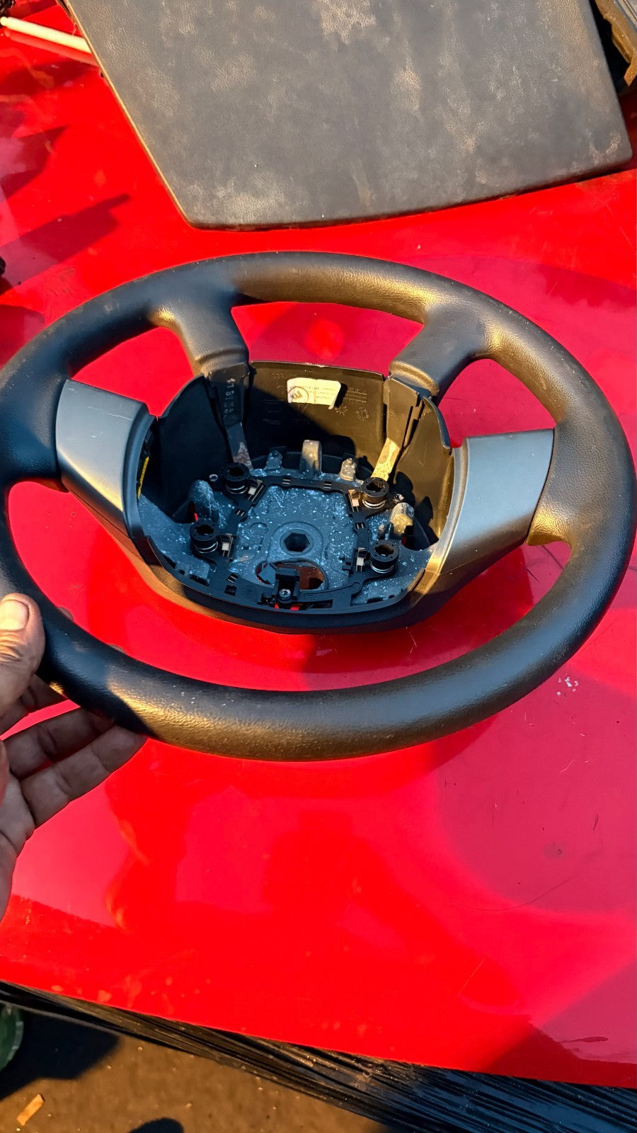 JAGUAR X-TYPE 2001-2009 LEATHER STEERING WHEEL 4X43-3F563