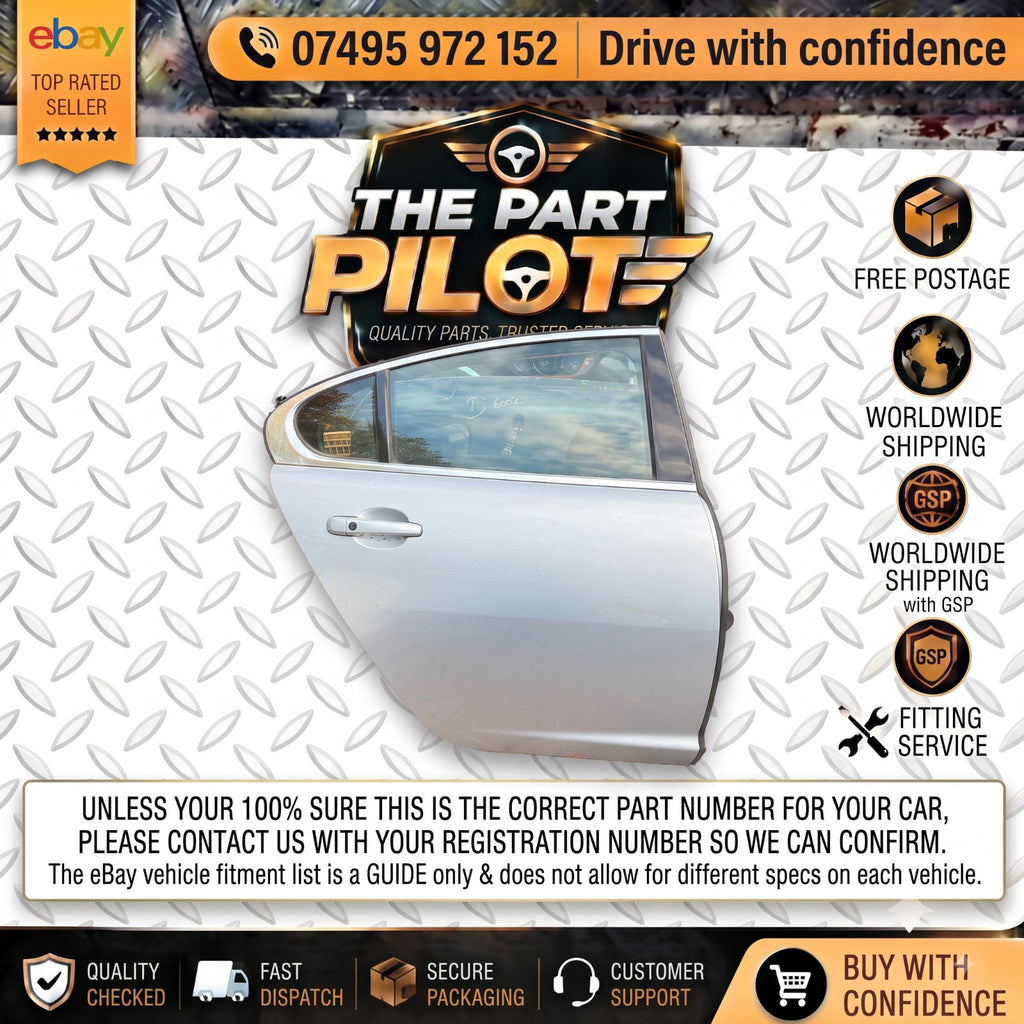 Jaguar XF X250 2008-2015 Saloon Rear Right Complete Door Free Postage C2Z2013