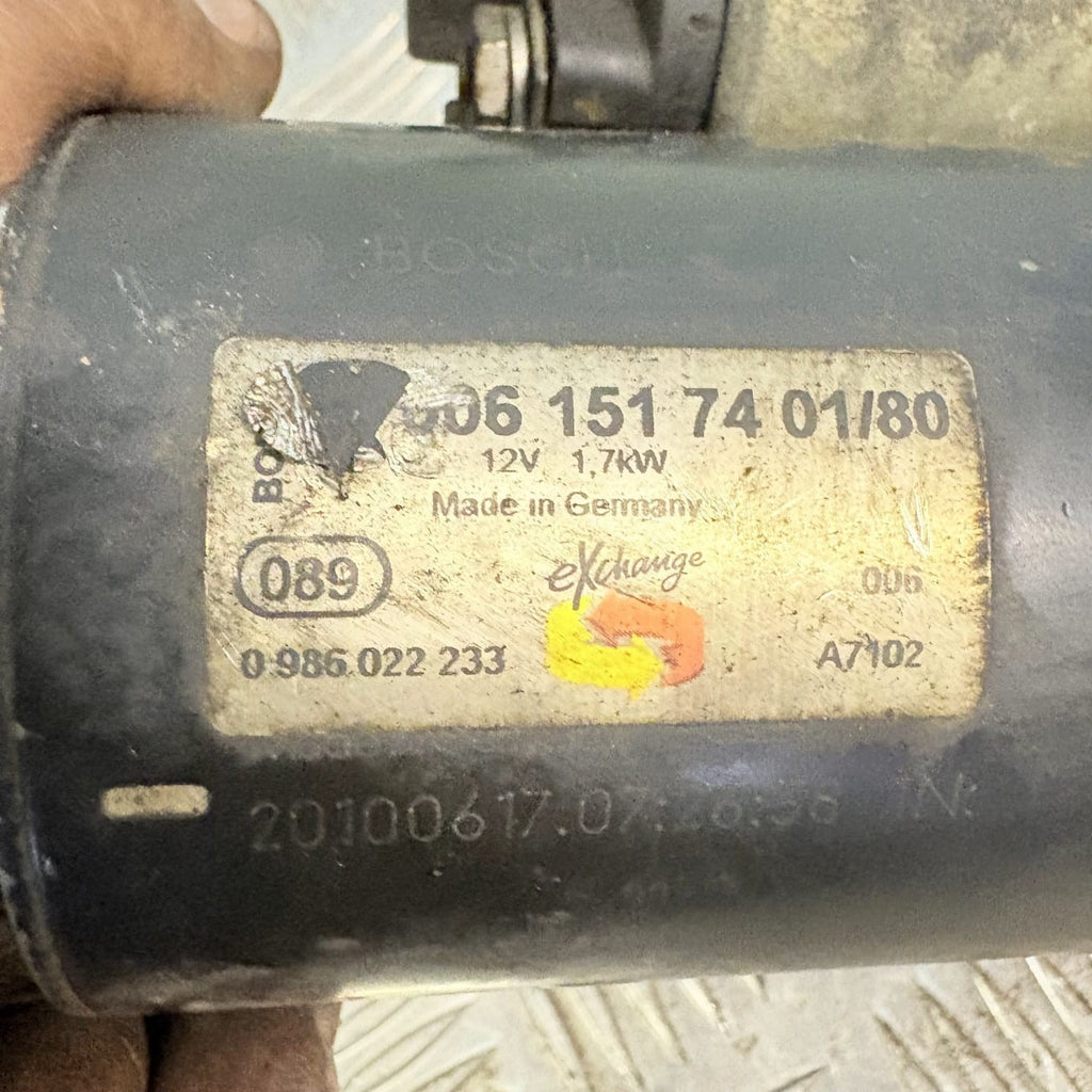Mercedes E Class W211 E200 E220 CDI Starter Motor 2003-2009 0061517401 Bosch