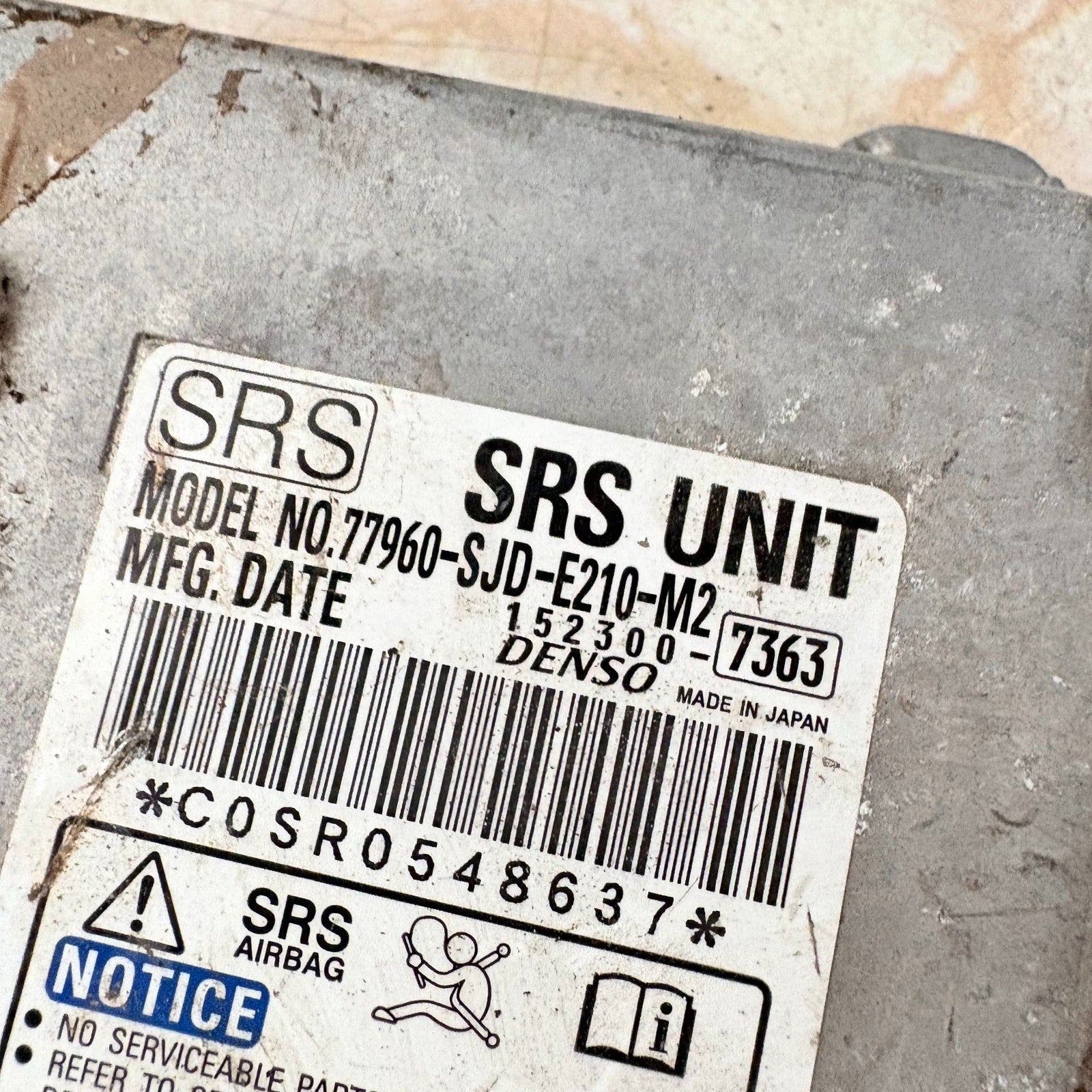 2005 Honda Fr-V Control Unit 77960-Sjd-E210-M2