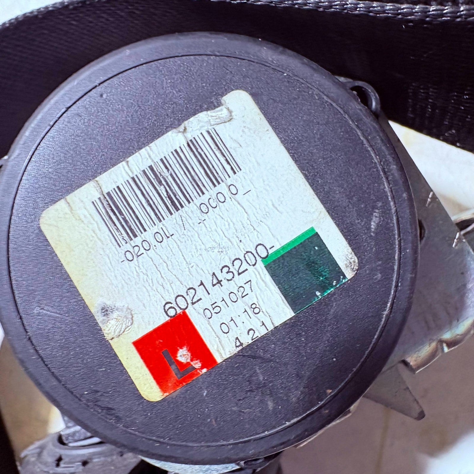 VAUXHALL Astra 2004-2010 Nearside Left Passenger Rear Seat Belt 602143200