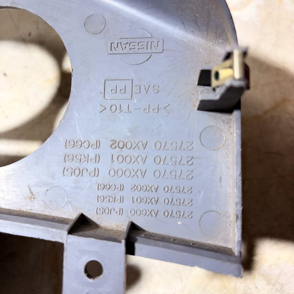 NISSAN MICRA K12 03-10 HEATER CONTROL SURROUND PANEL & HAZARD SWITCH 27570AX000