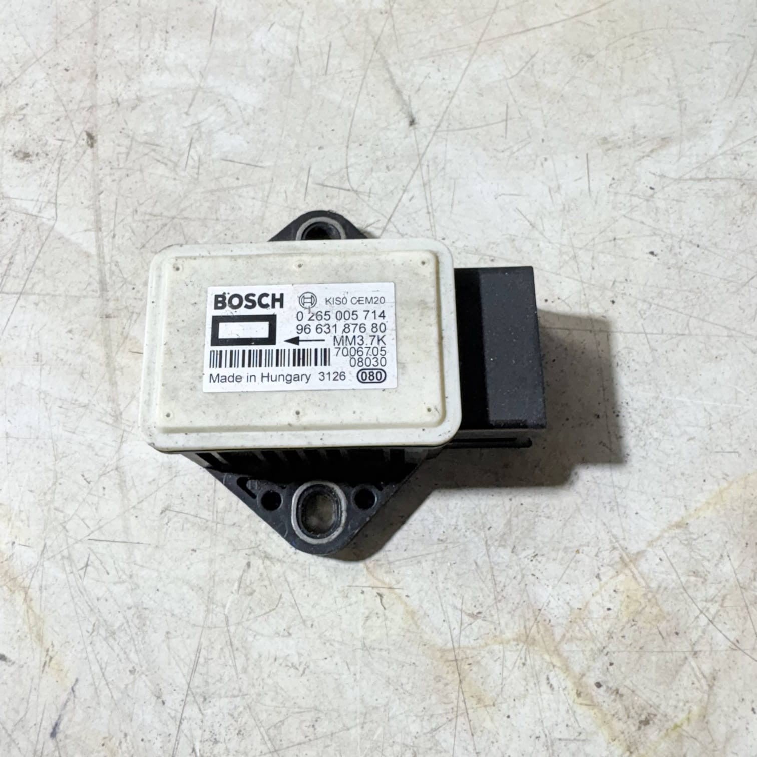 PEUGEOT 308 MK1 1.6 PETROL YAW RATE SENSOR 0265005714