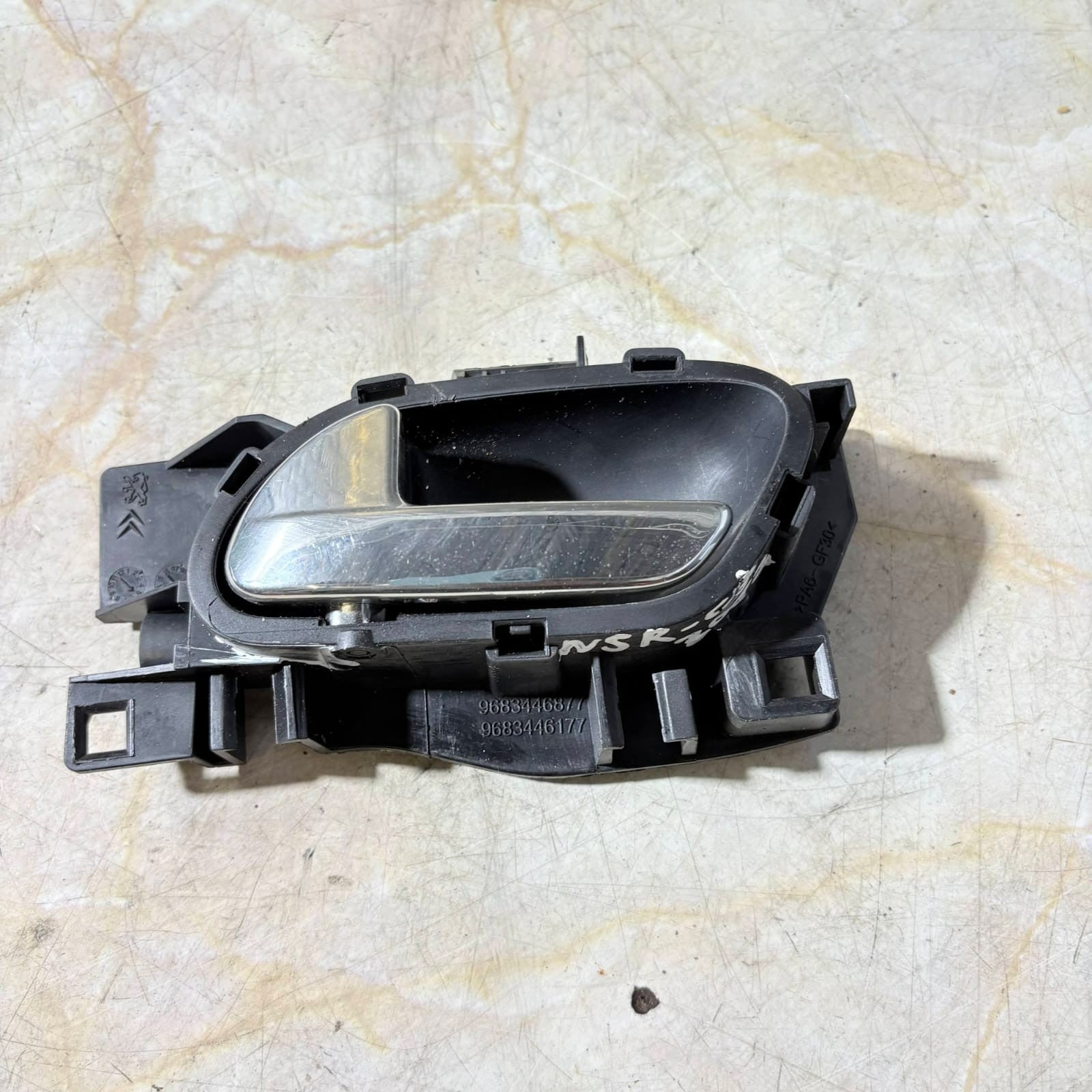 Citroen C3 Mk2 2002 Passenger Rear Interior Door Handle 9683446177 NSR