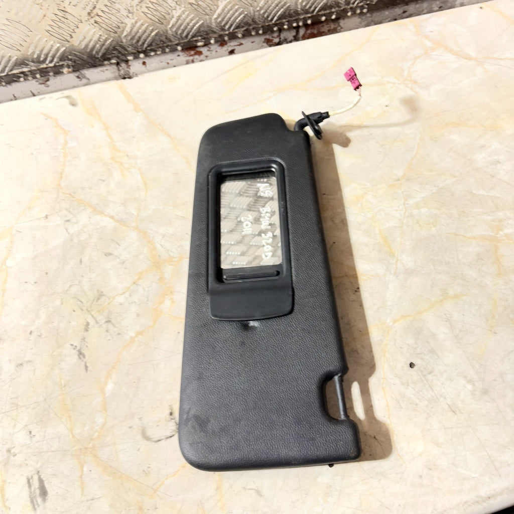 Sun Visor BMW E90 With Mirror Illuminated Left N/S Black 7139445