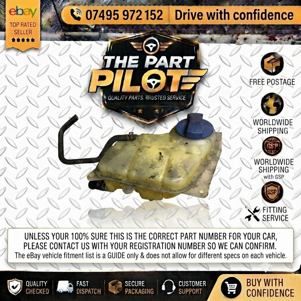 VW PASSAT B5.5 1.9 TDI COOLANT EXPANSION TANK HEADER BOTTLE RESERVOIR 2001-2005