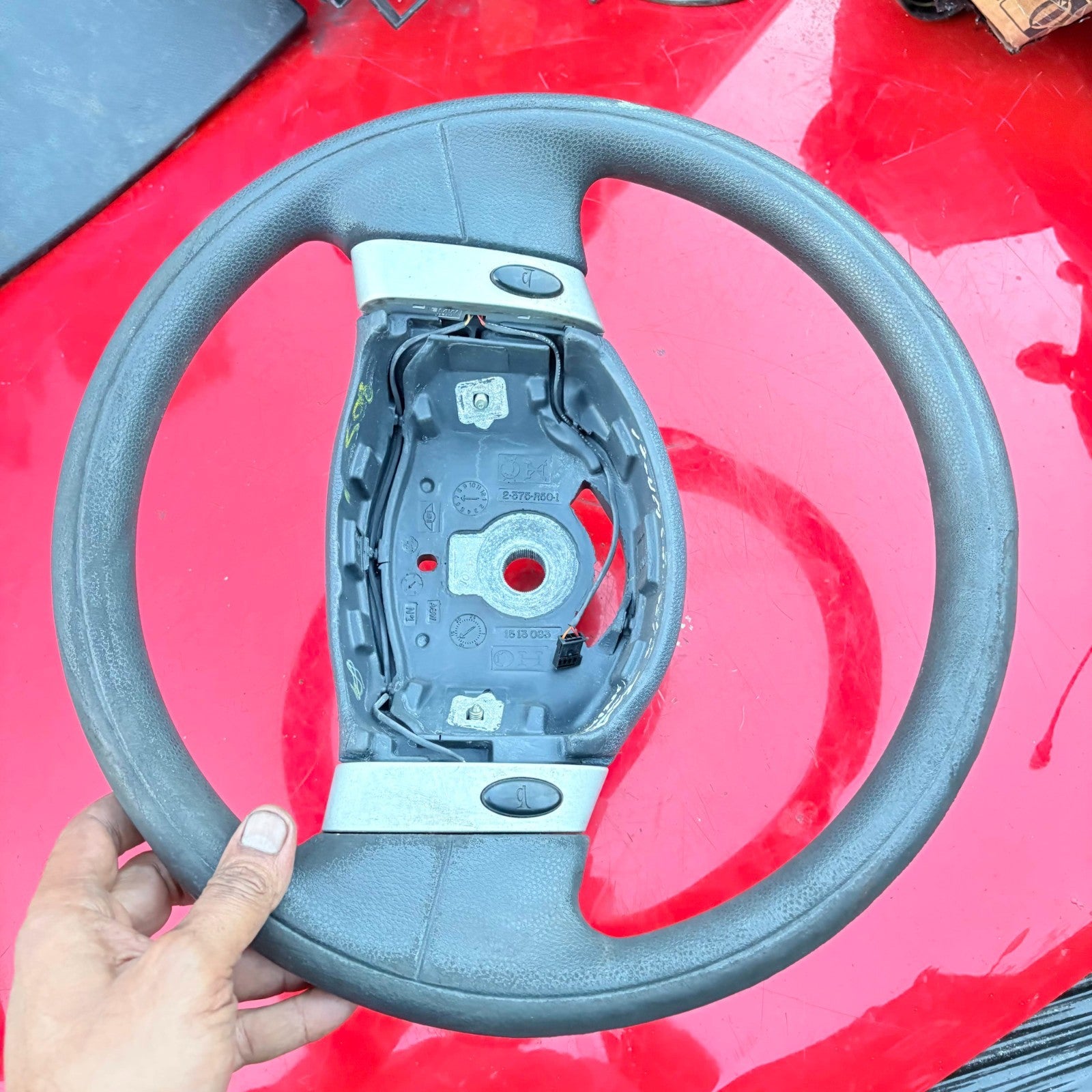 BMW MINI Cooper One R50 2001-2006 2 Spoke Steering Wheel Chrome Trim 1513083