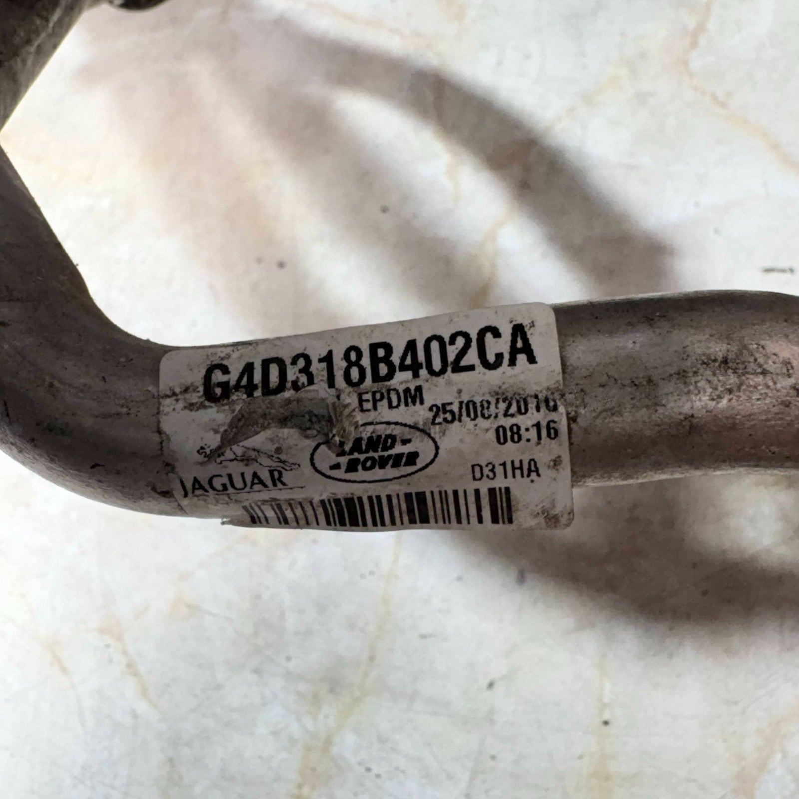 Jaguar XE X760 Engine Coolant Heater Pipe Hose G4D318B402CA 2015-2020
