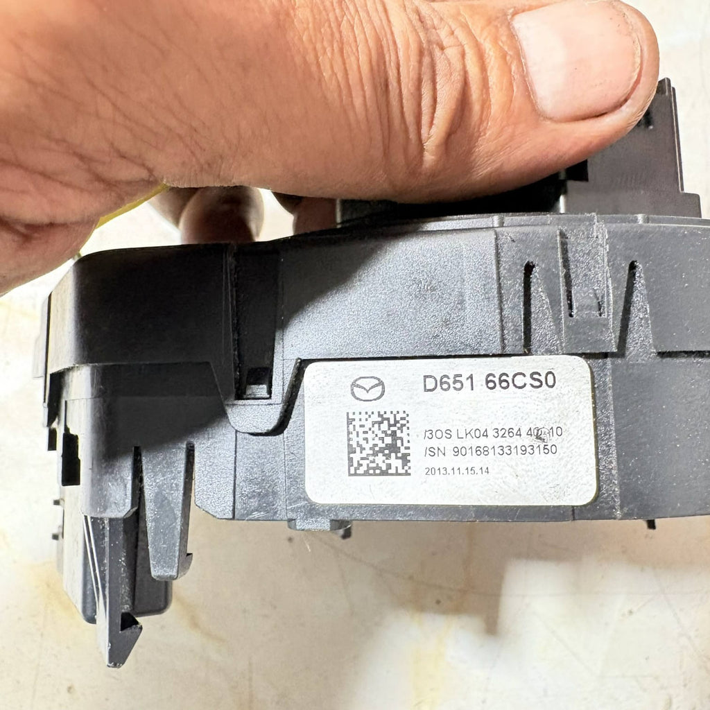 MAZDA 6 2014 INDICATOR SWITCH STALK AND STEERING WHEEL SLIP D65166CS0