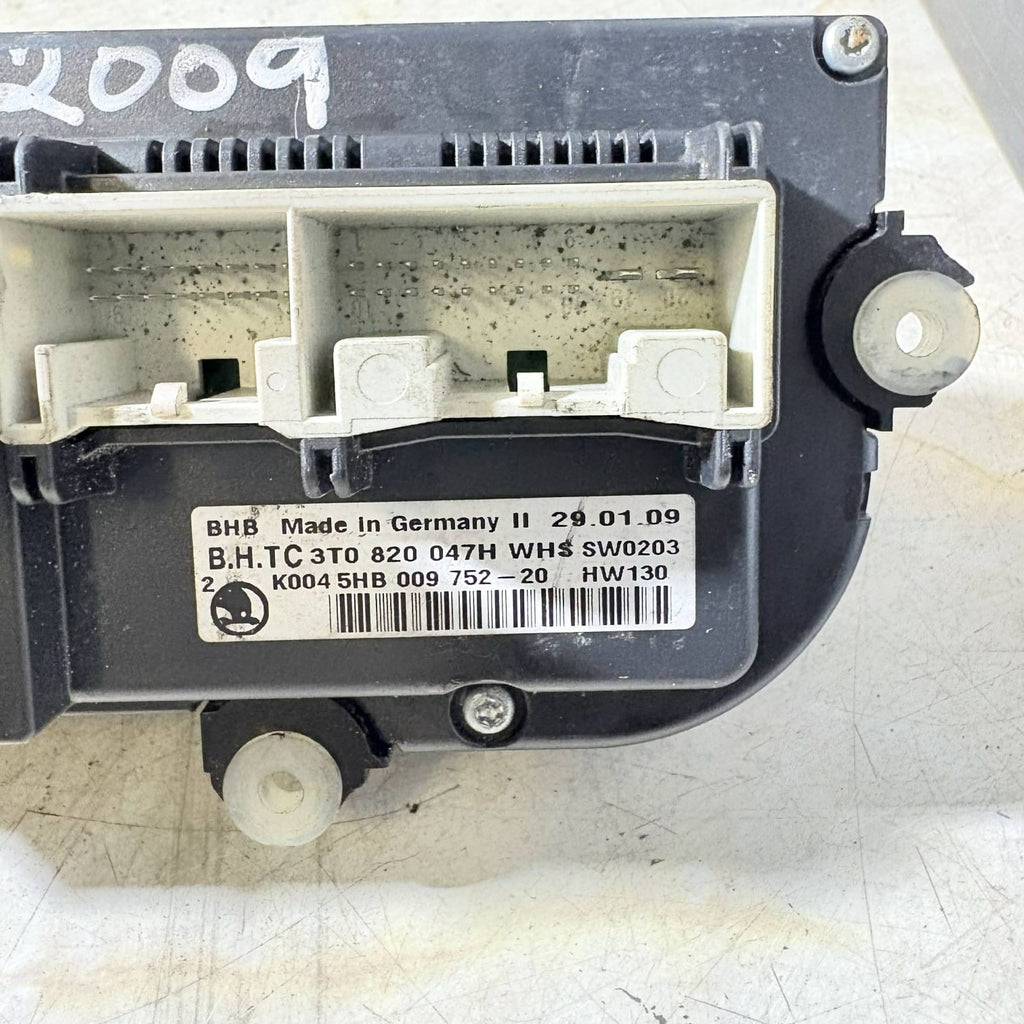 2009 SKODA OCTAVIA MK2 CLIMATE CONTROL MODULE K0045HB009752