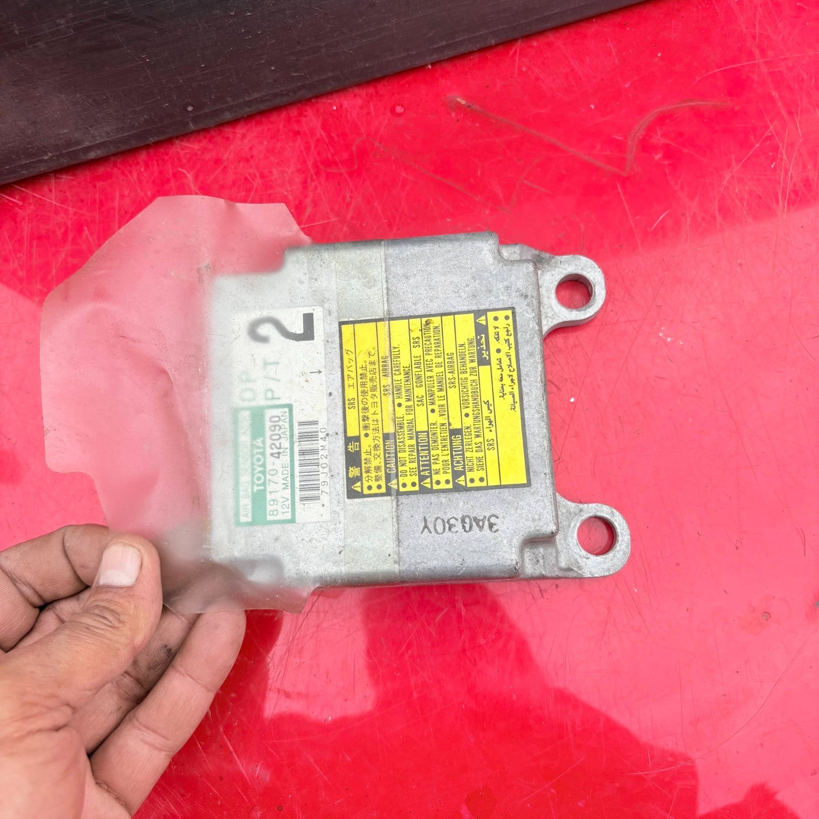 2001 TOYOTA RAV 4 AIRBAG ECU CONTROL MODULE 89170-42090