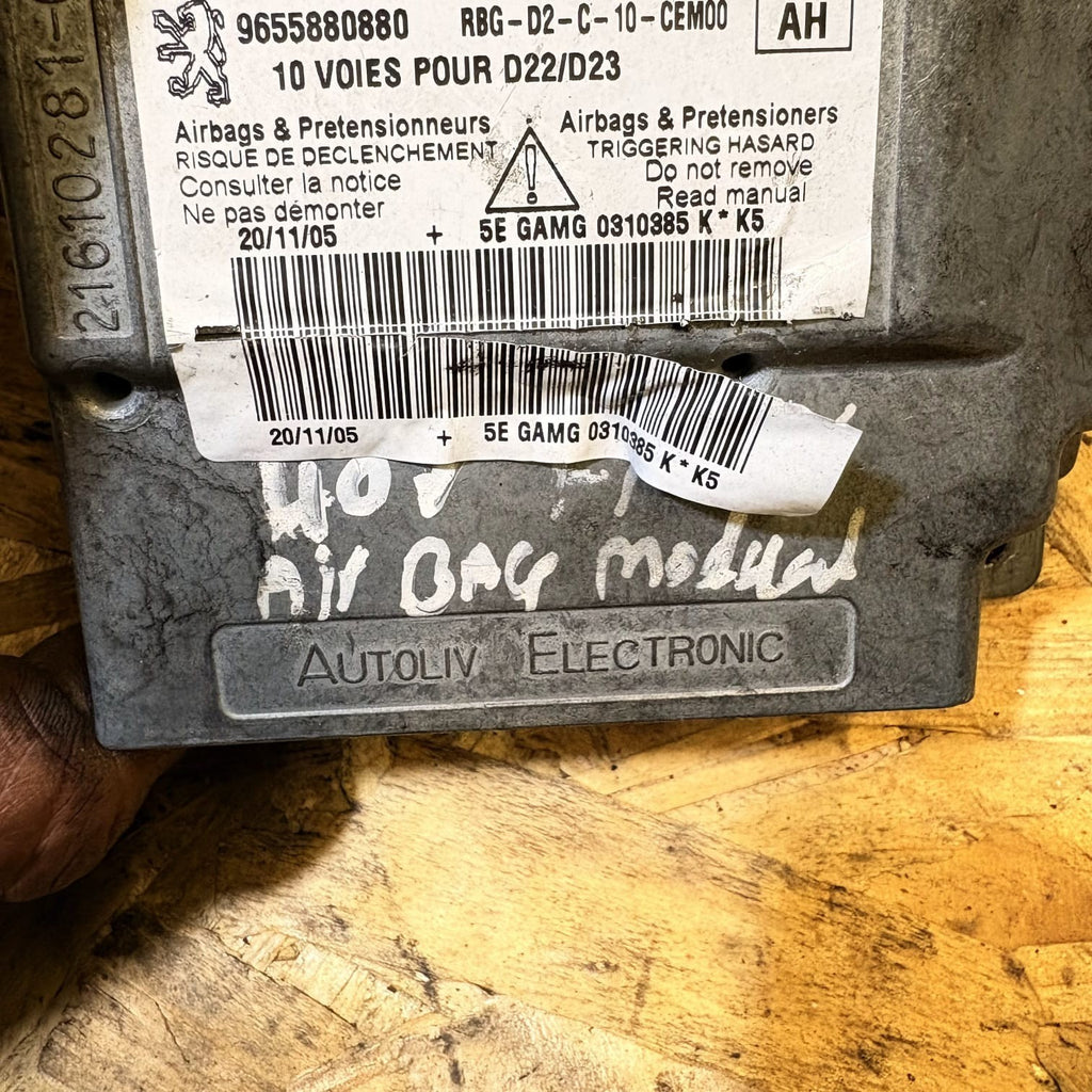 Peugeot 407 Saloon SW 2004-2010 Autoliv SRS Airbag ECU 9655880880 603554600