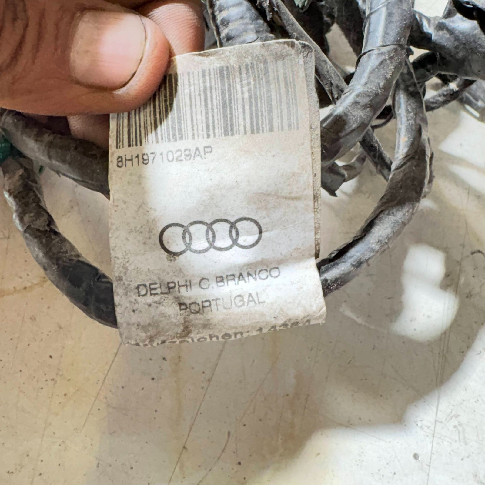 AUDI A4 CONVERTIBLE 2005-2009 LEFT SIDE FRONT DOOR WIRING LOOM 8H1971029AP