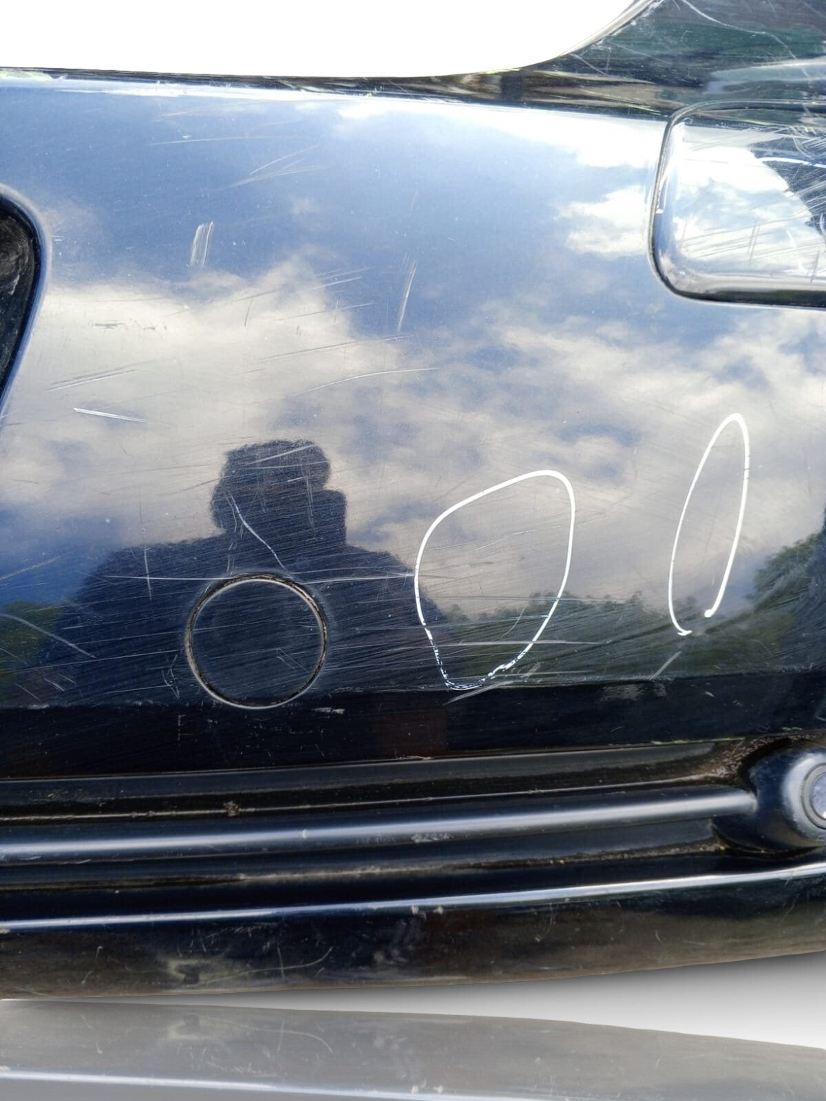 PEUGEOT 307 CC CABRIO COUPE REAR BUMPER PANEL 9641963177 03-05 S1 PRE-FACELIFT