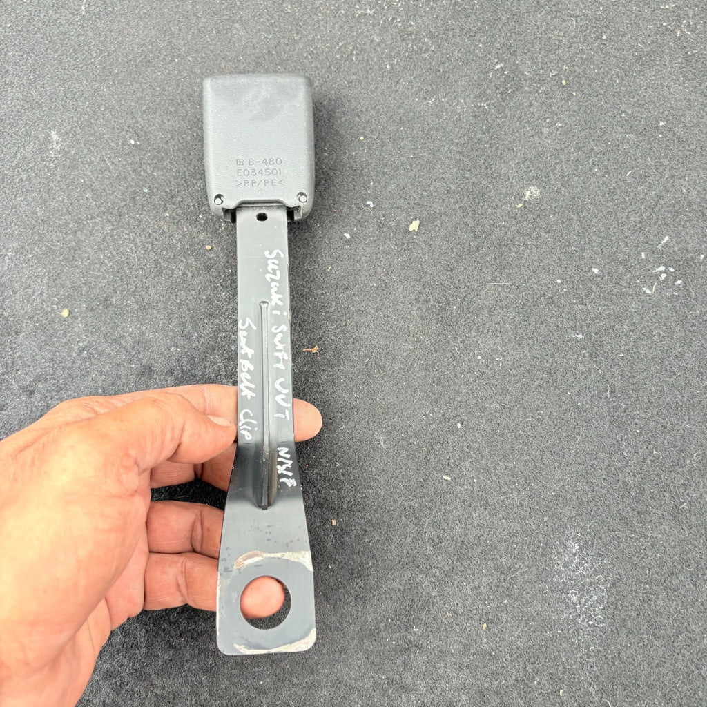 SUZUKI SWIFT FRONT PASSENGER SEAT BELT STALK BUCKLE E034501